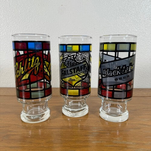#1533【1970年代】ビンテージ ビール グラスセット