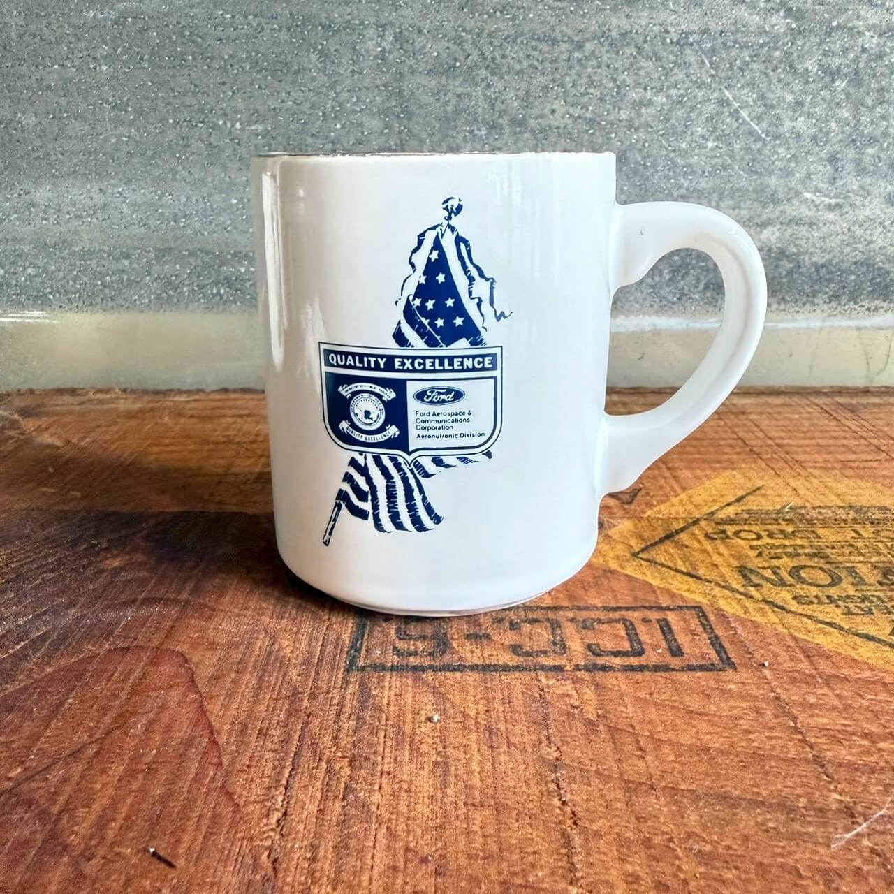 【1970〜80年代】ビンテージ マグカップ アメリカン雑貨 店舗什器 フォード ガレージ #1576