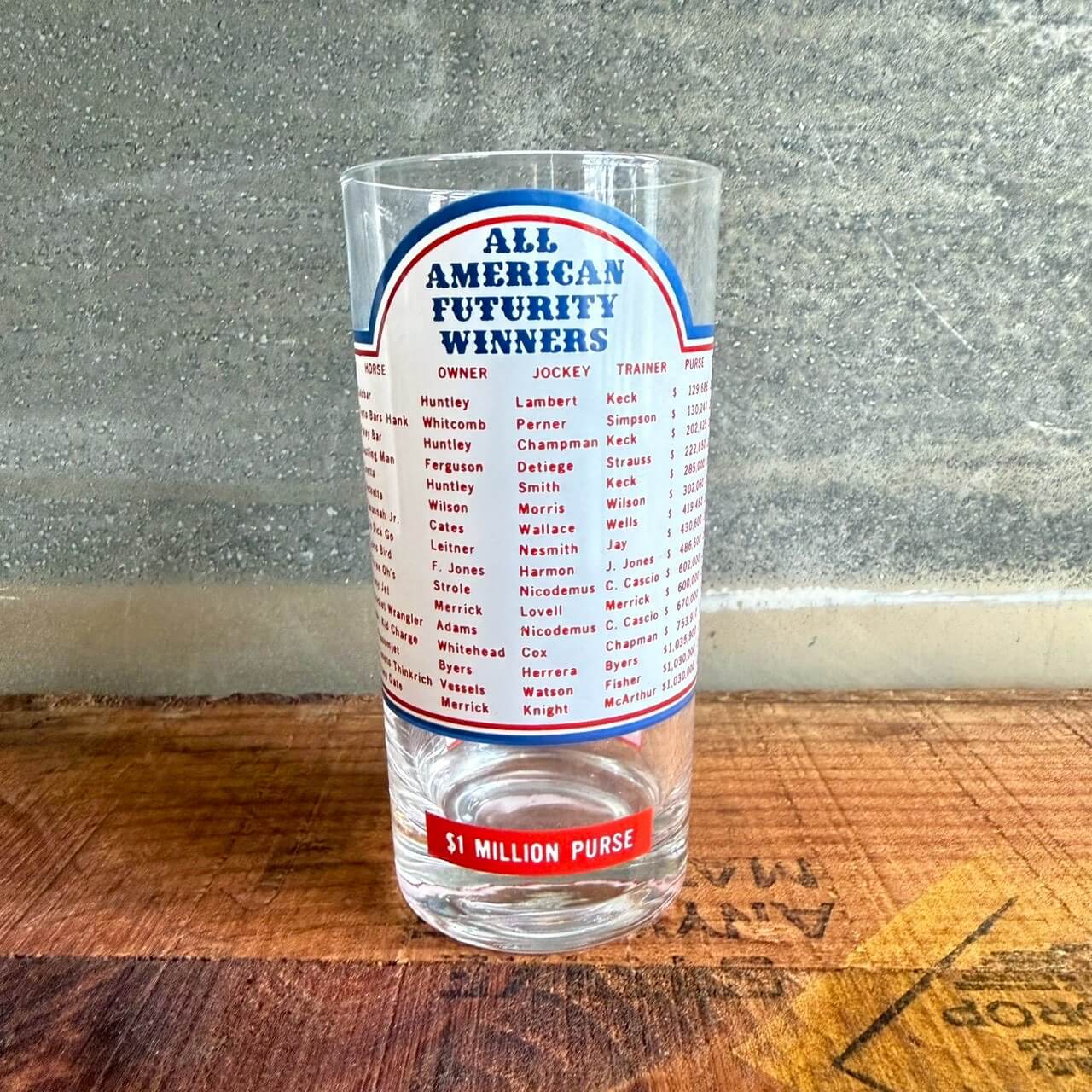 【1975年】ビンテージ グラス アメリカン雑貨 店舗什器 記念グラス カウボーイ #1565