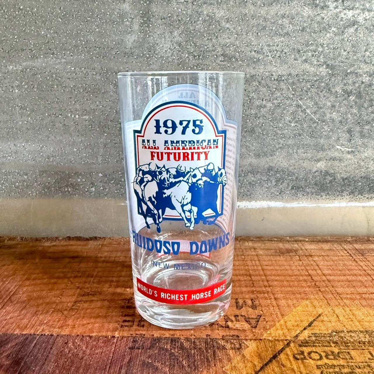 【1975年】ビンテージ グラス アメリカン雑貨 店舗什器 記念グラス カウボーイ #1565