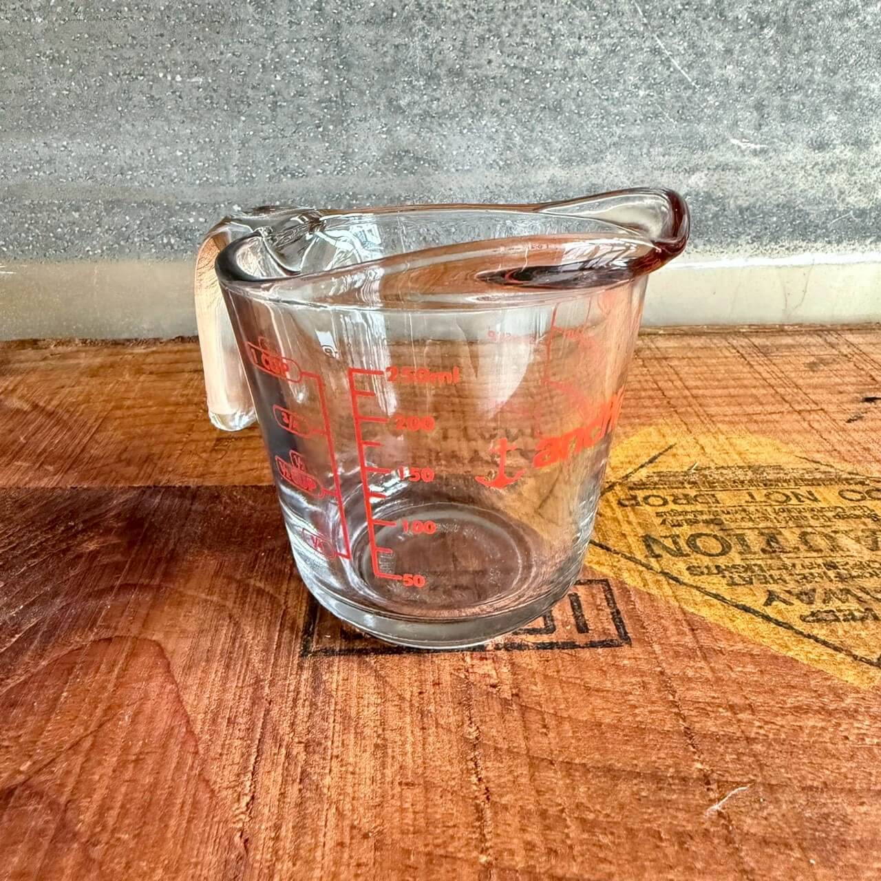 メジャーカップ アメリカン雑貨 店舗什器 計量カップ アンカーホッキング ガラス製 #1570