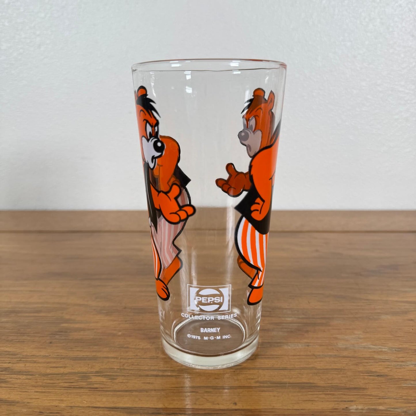 #1778【1975年】ビンテージ PEPSI Barney（バーニー） グラス / コレクターシリーズ アメリカ