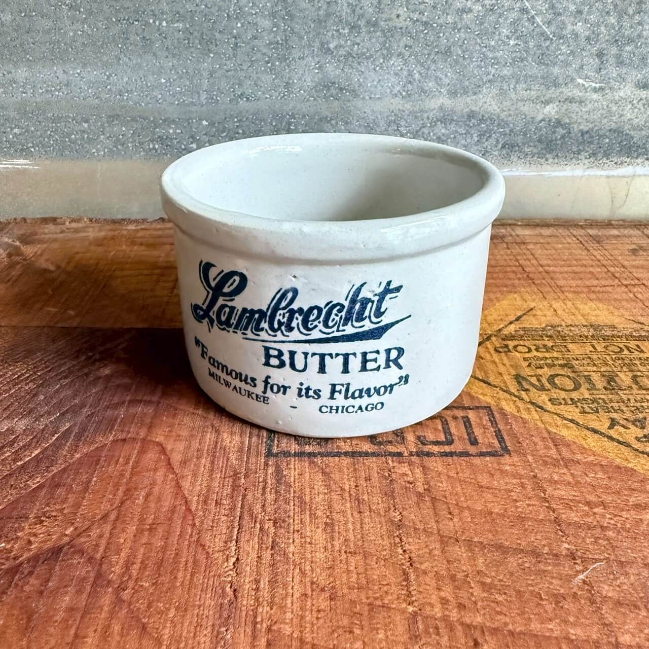 【1940-50年代】ビンテージ 容器 アメリカン雑貨 店舗什器 ストーンウェア 陶器 #1569