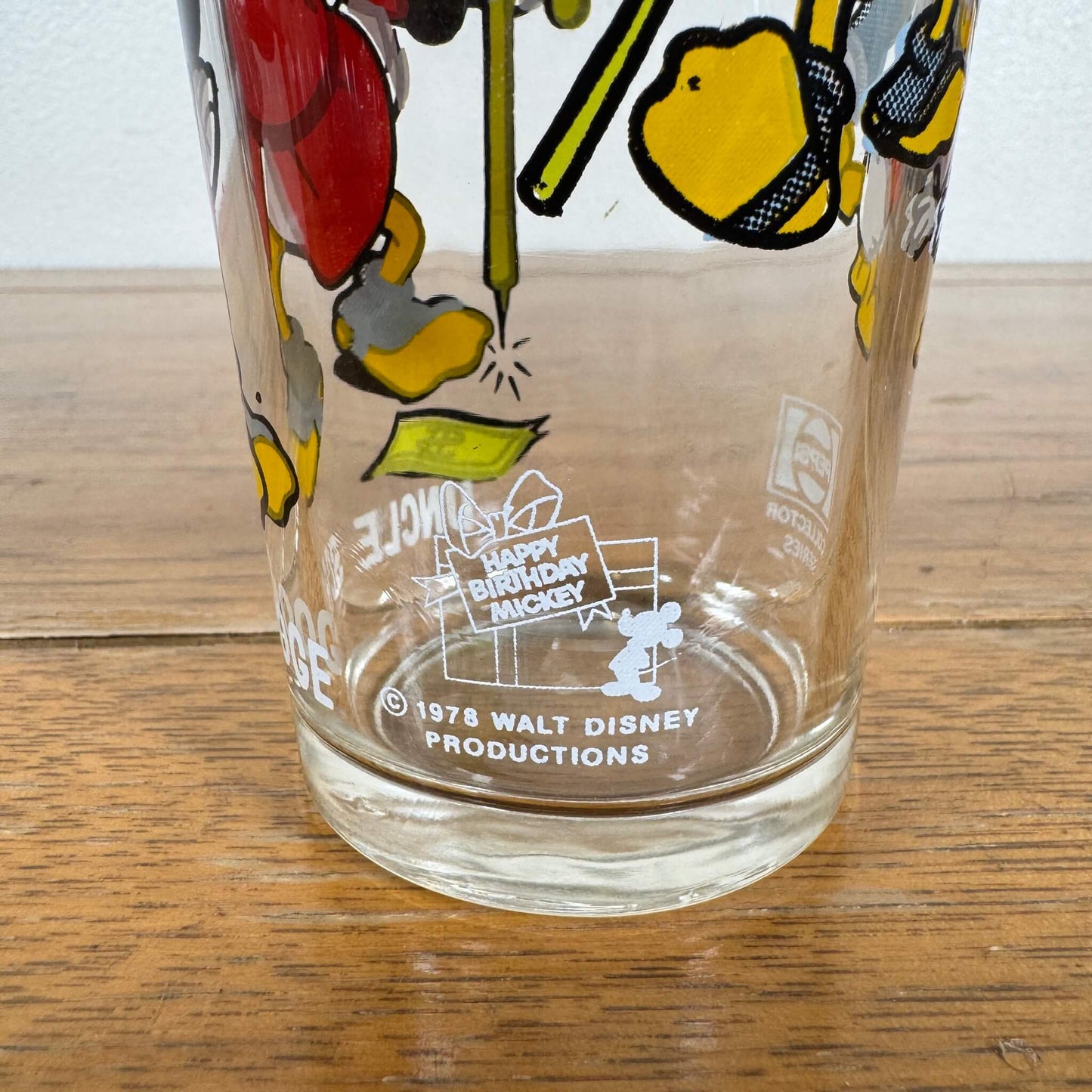 #1773【1978年】ビンテージ PEPSI アンクルスクルージ グラス / コレクターシリーズ ディズニー アメリカ