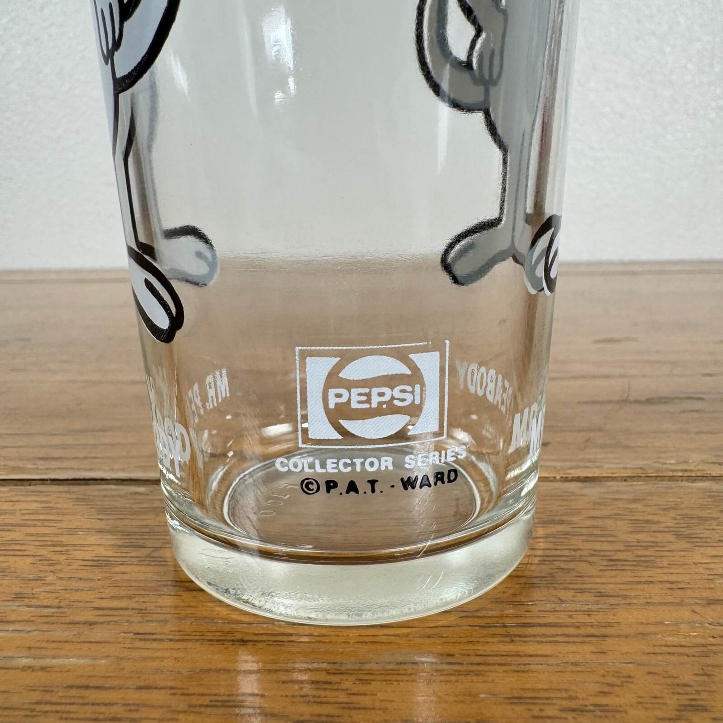 #1780【1970-80年代】ビンテージ PEPSI Mr. Peabody（ミスター・ピーボディ） グラス / コレクターシリーズ アメリカ