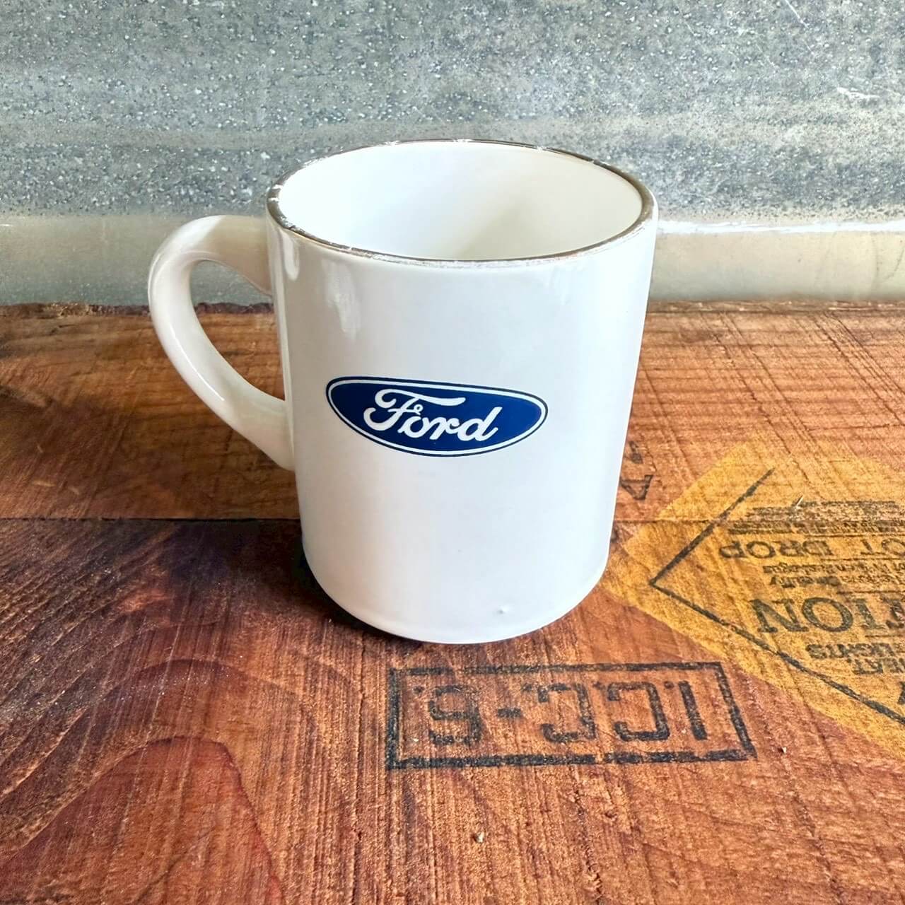【1970〜80年代】ビンテージ マグカップ アメリカン雑貨 店舗什器 フォード ガレージ #1576