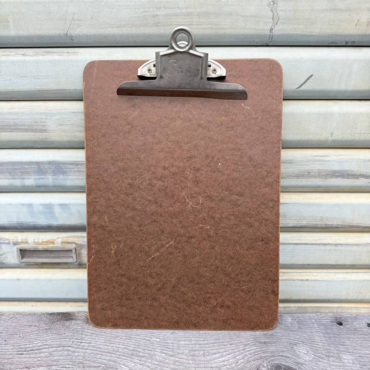 【1960-80年代】ビンテージ クリップボード アメリカン雑貨 店舗什器 バインダー ガレージ #2574-8