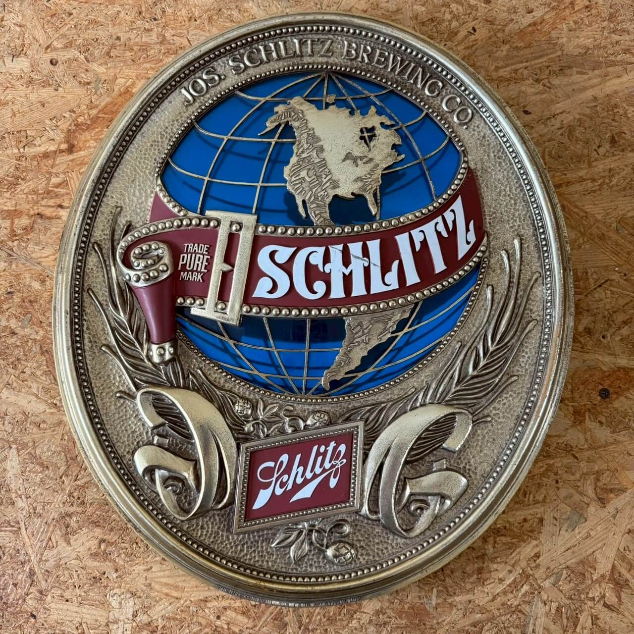【1970年代】ビンテージ ビールサイン アメリカン雑貨 店舗什器 ウォールデコ #2178