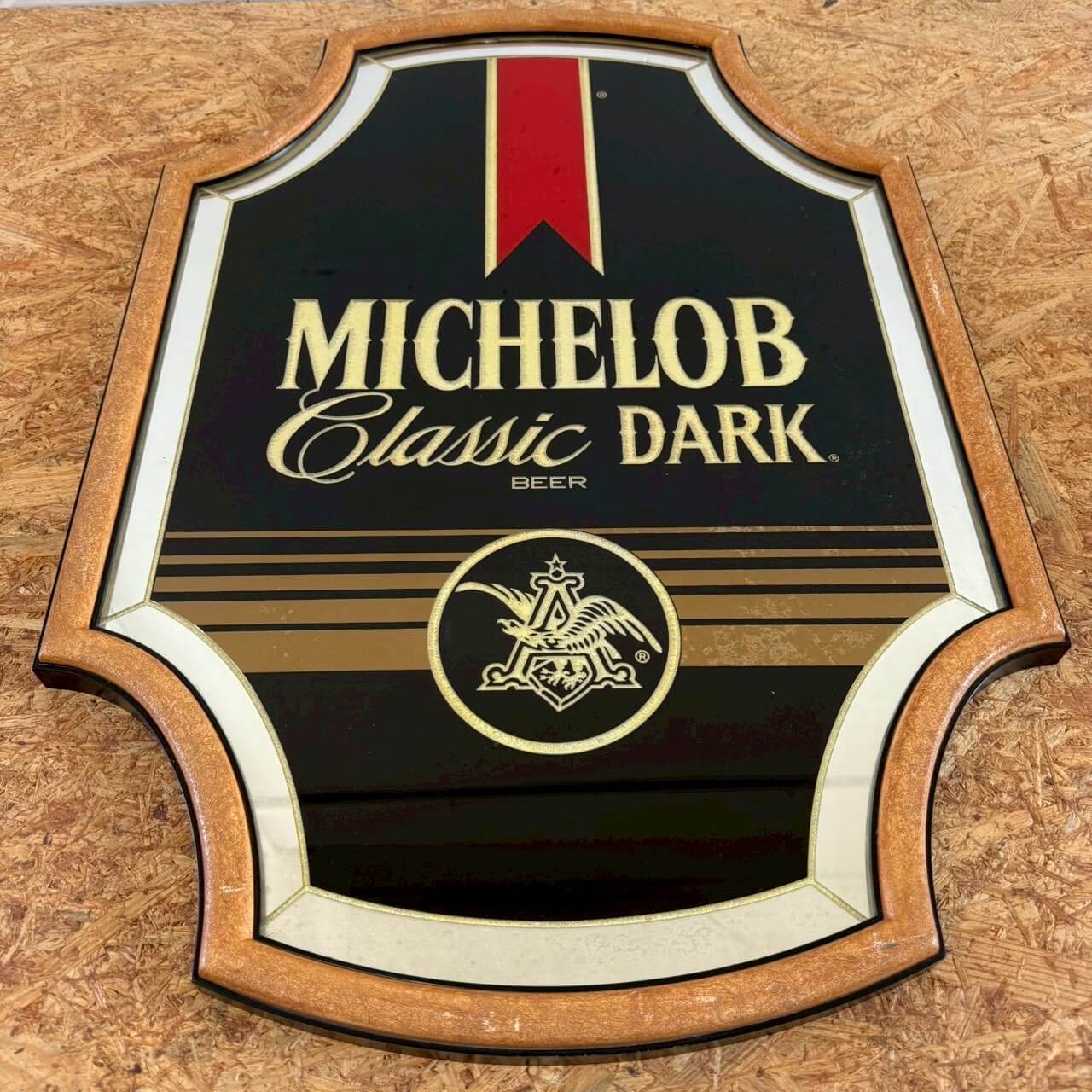 【1990年代】ビンテージ MICHELOB パブミラー ミケロブ アメリカン雑貨 壁掛け 鏡 #2485