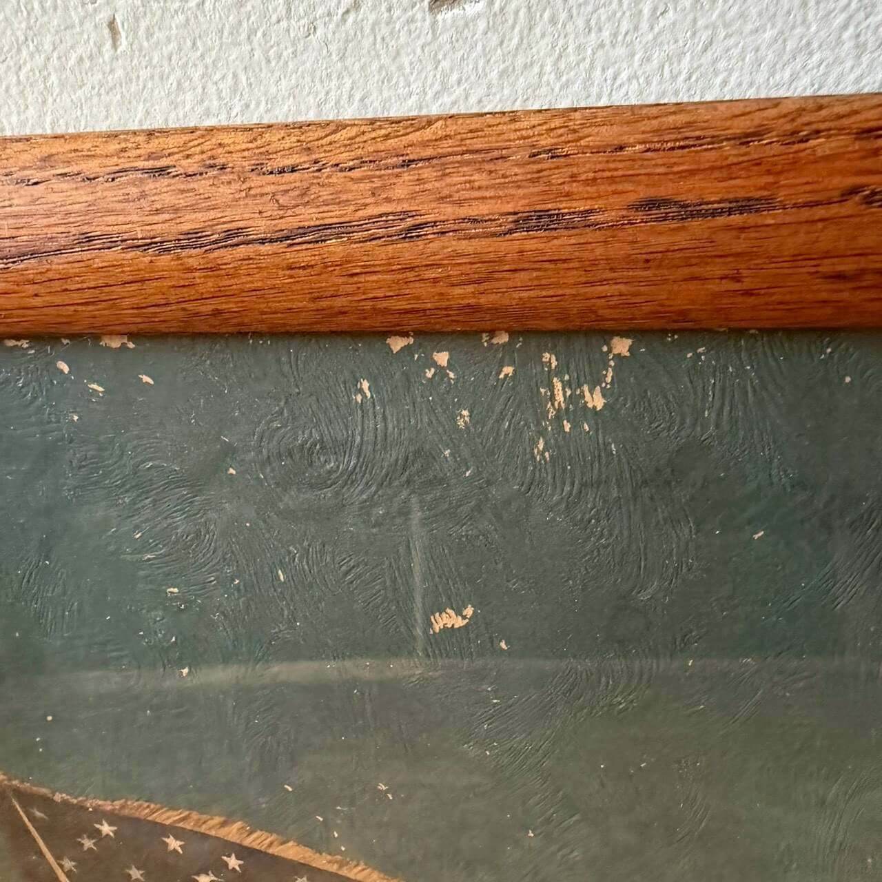 #2265【1960-70年代】ビンテージ アメリカンフラッグ フレームアート / USA 星条旗 ウォールデコ