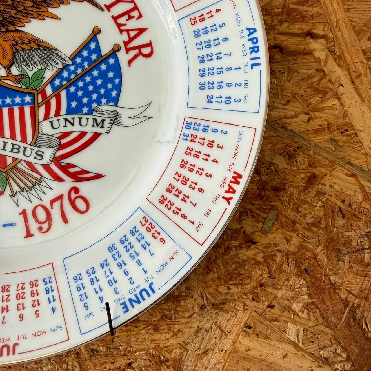 #2368【1975年製】200th Anniversary Year カレンダープレート / 1776-1976 建国200周年記念 / アメリカ