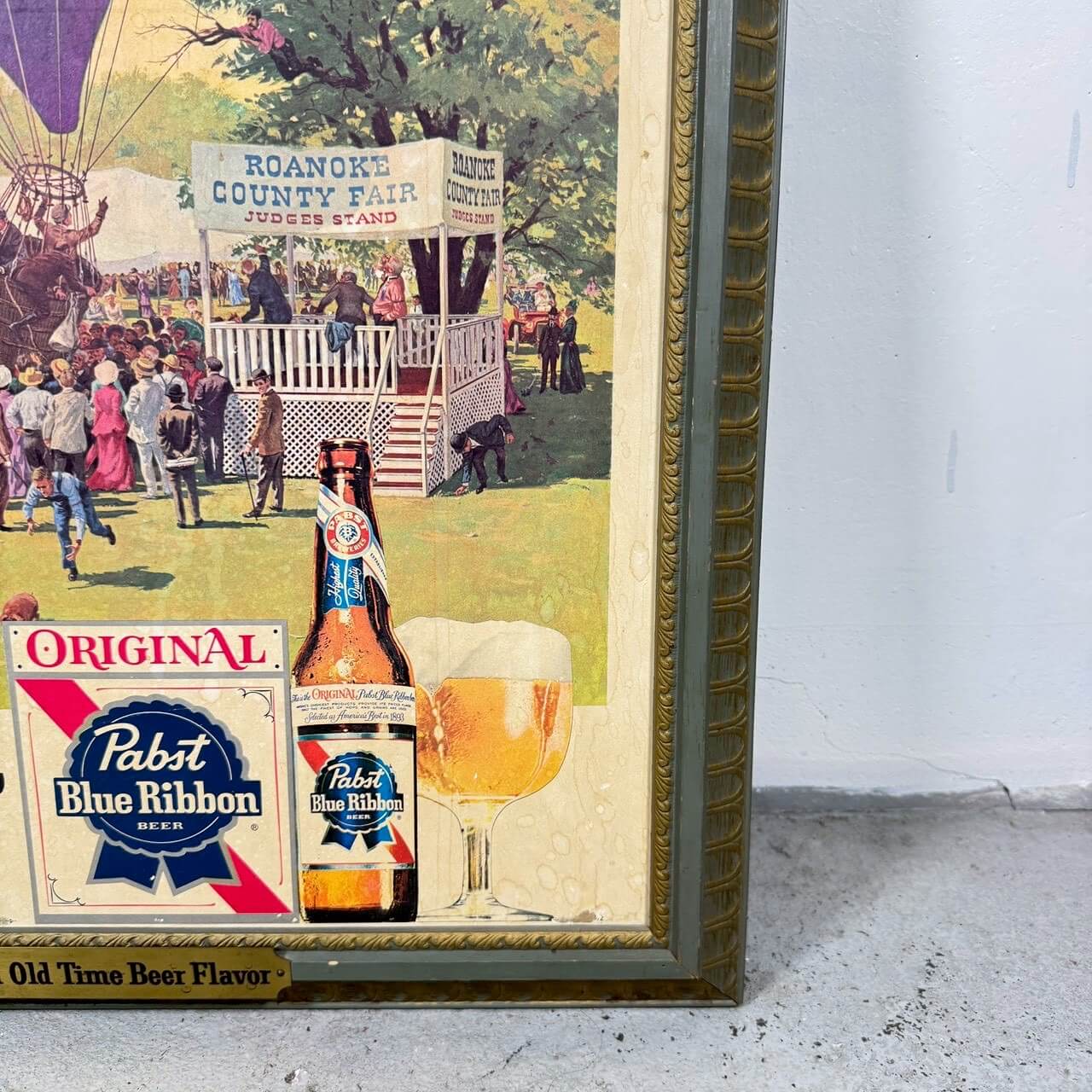 【1970-80年代】ビンテージ パブストブルーリボン 看板 アメリカン雑貨 カードボード サイン #2484