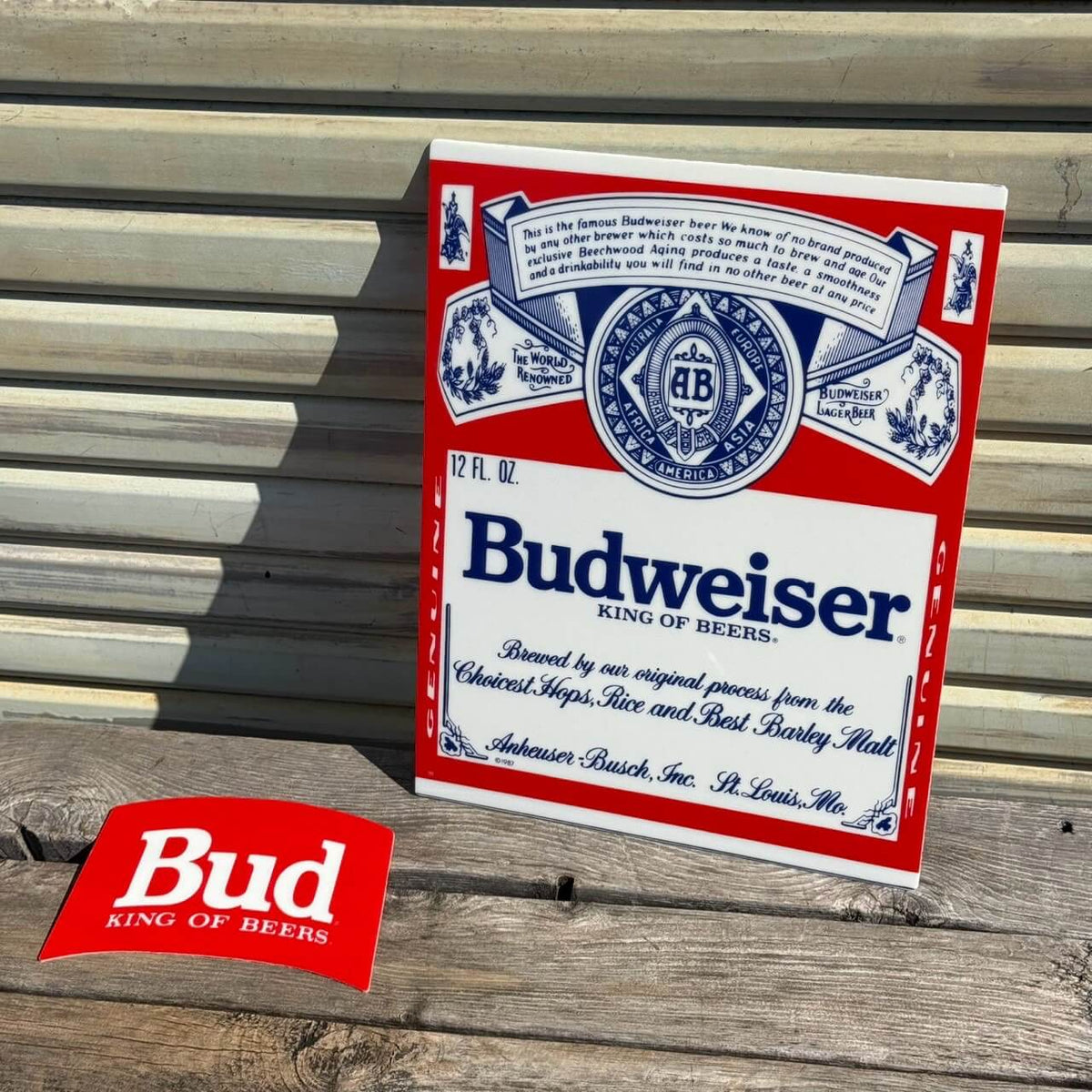 【1980年代】ビンテージ 看板 パブサイン アメリカン雑貨 店舗什器 Budweiser バドワイザー #2809