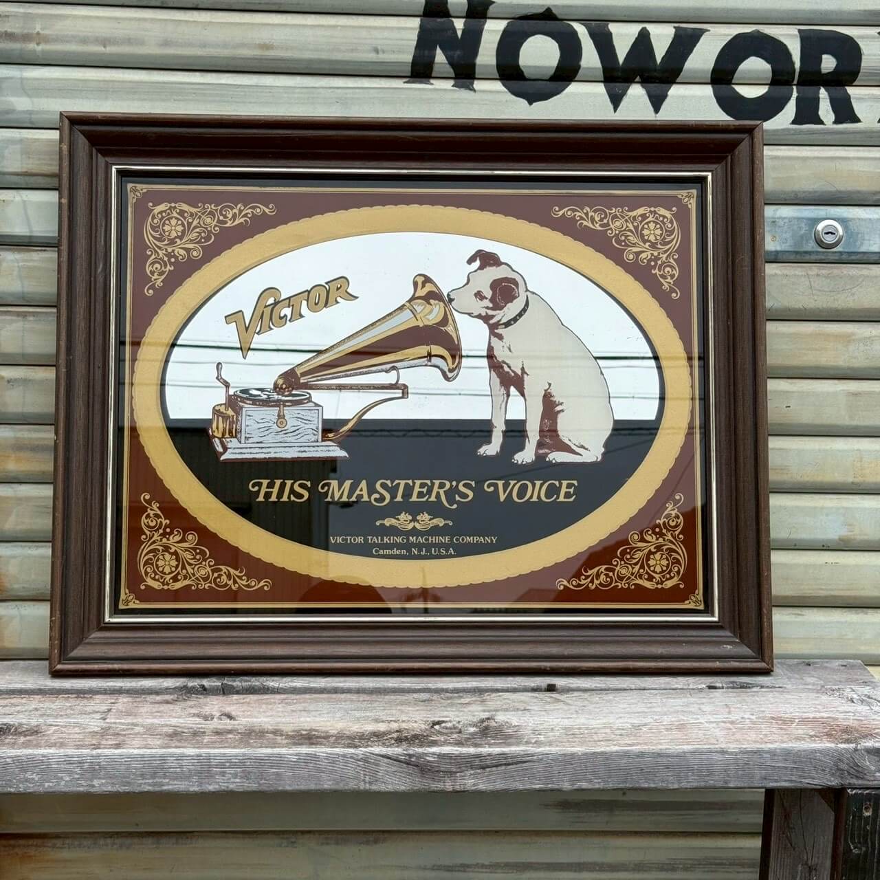 【1960-70年代】ビンテージ パブミラー アメリカン雑貨 店舗什器 ウォールデコ ビクター ニッパー #2543