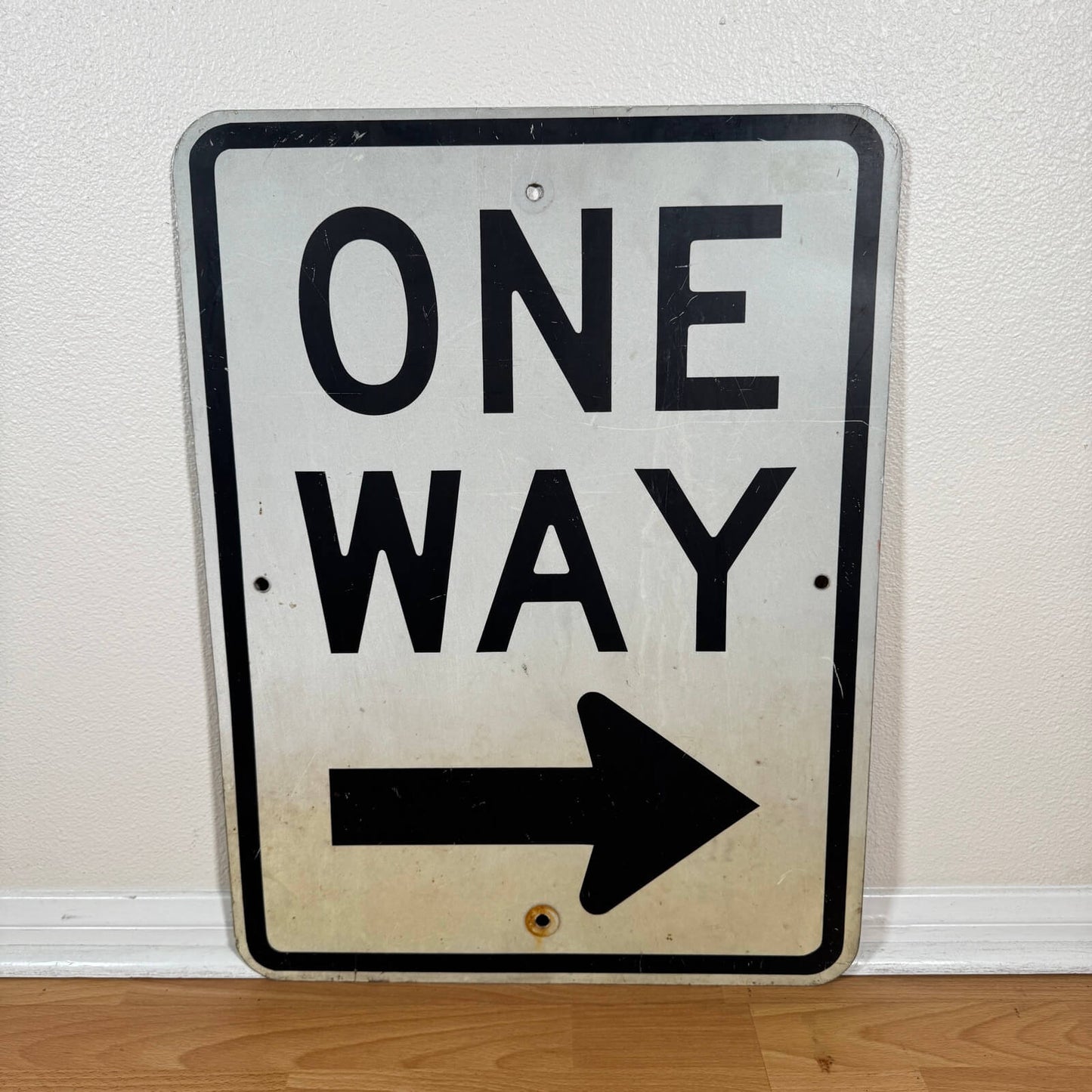 #1904 ビンテージ  ONE WAY サイン 道路標識 看板 インテリア