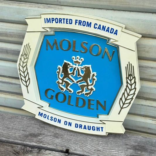 【1980年代】ビンテージ 看板 アメリカン雑貨 店舗什器 MOLSON GOLDEN #2805