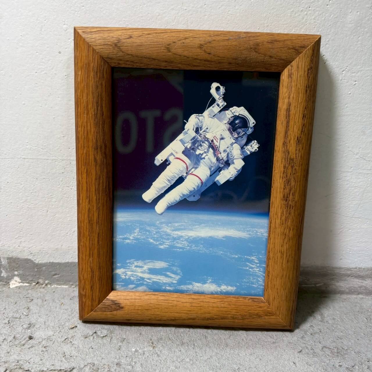【1980-90年代】ビンテージ NASA 宇宙飛行士 フォトフレーム / ウォールデコ アメリカ #2356