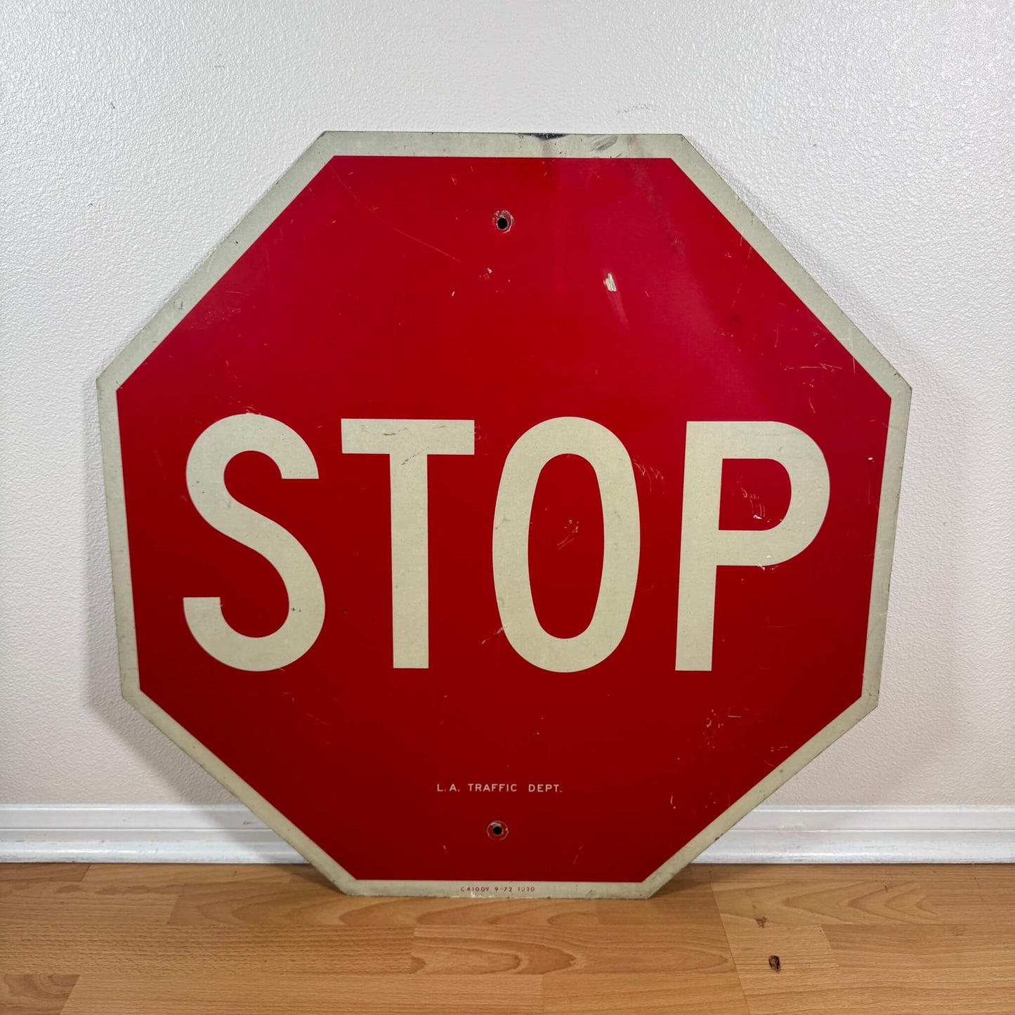 #1909【1970年代】ビンテージ STOP ロードサイン / 看板 道路標識 アメリカ