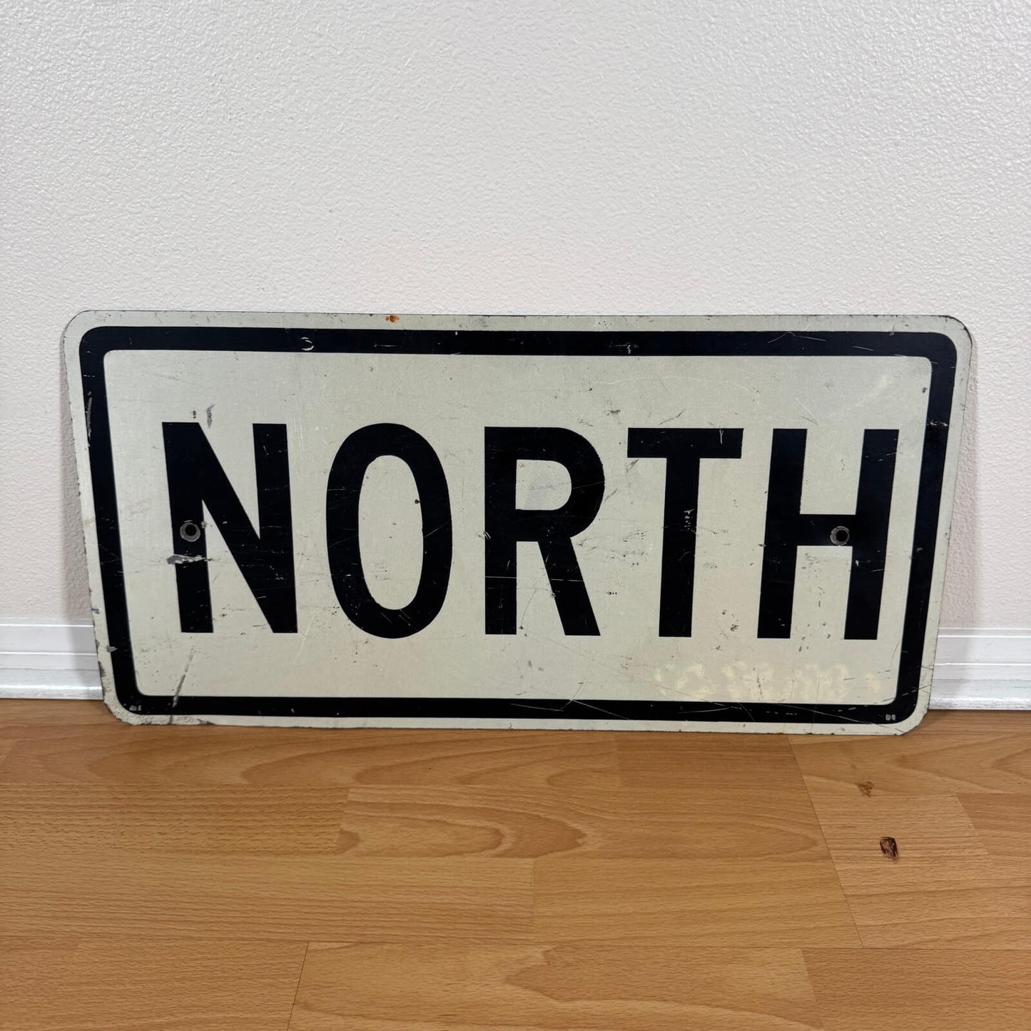 #1917【1980-90年代】ビンテージ ROAD SIGN “NORTH” 道路標識 / ロードサイン ガレージインテリア アメリカ