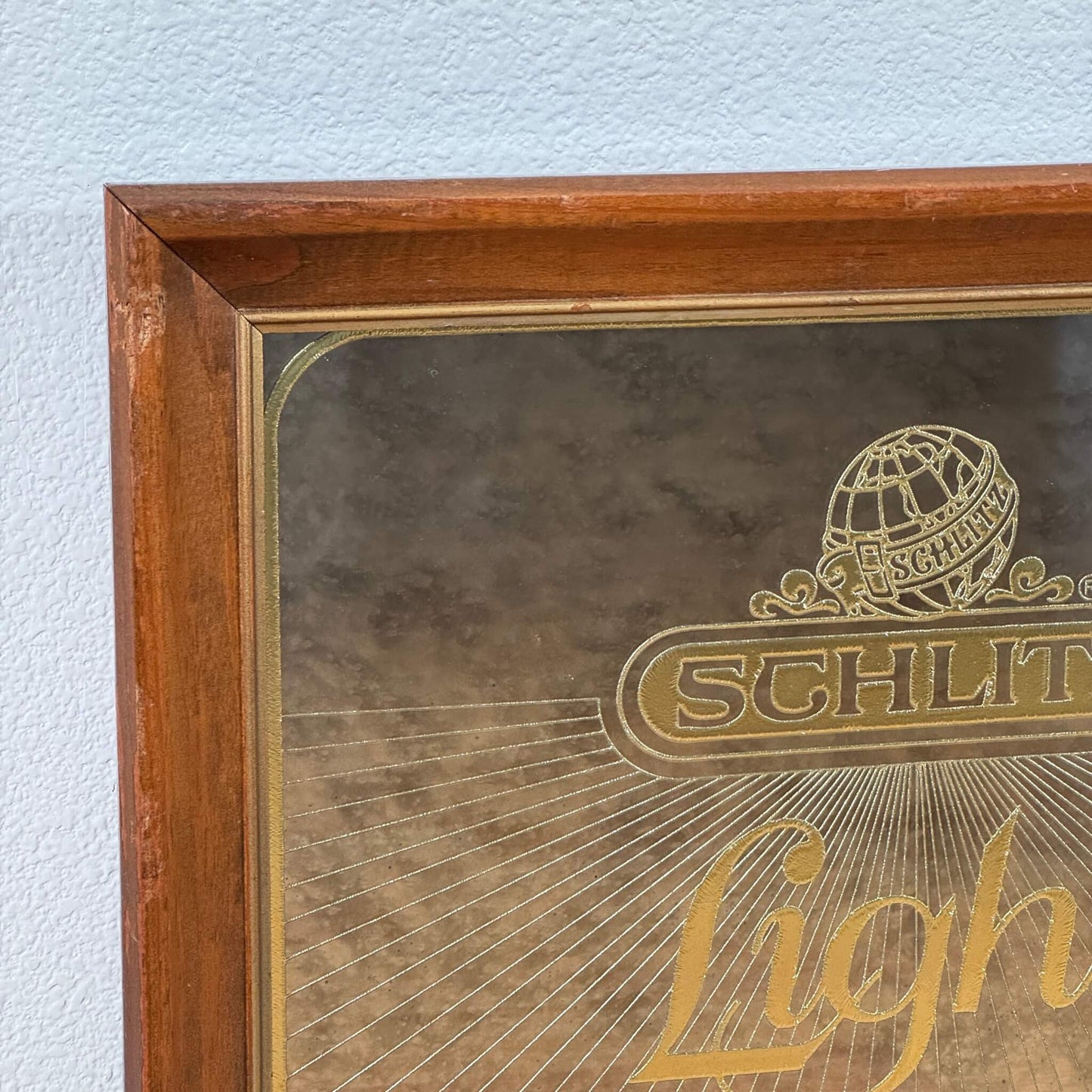 #1927【1979年】ビンテージ SCHLITZ（シュリッツ） パブミラー / ウォールデコ アメリカ