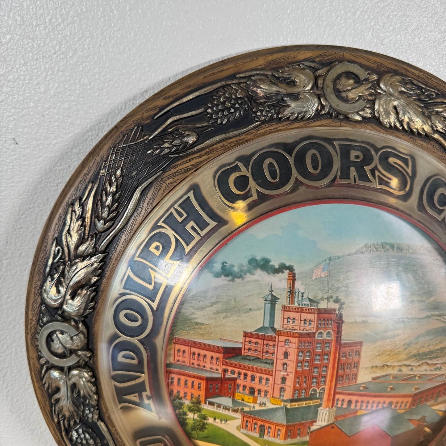 #1739【1970年代】ビンテージ Coors（クアーズ） 記念プレート 壁掛けオブジェ / ウォールデコ インテリア アメリカ