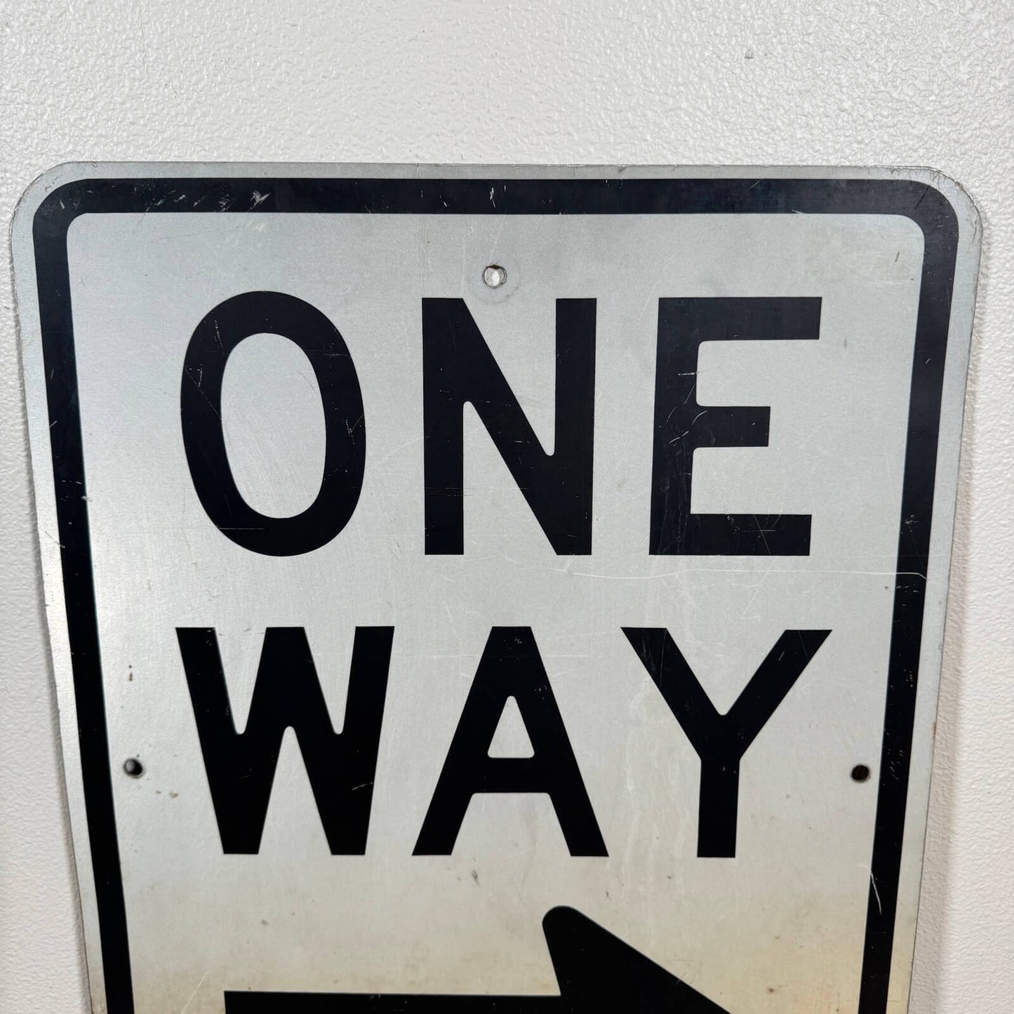 #1904 ビンテージ  ONE WAY サイン 道路標識 看板 インテリア