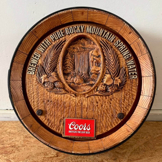 【1980年製】ビンテージ バレルサイン アメリカン雑貨 店舗什器 ウォールデコ #2175