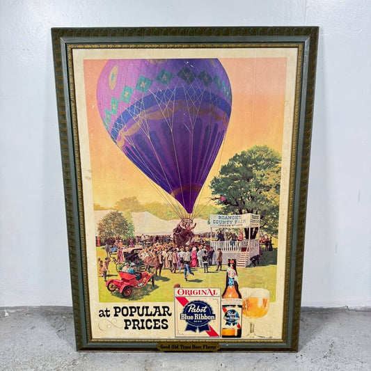 【1970-80年代】ビンテージ パブストブルーリボン 看板 アメリカン雑貨 カードボード サイン #2484