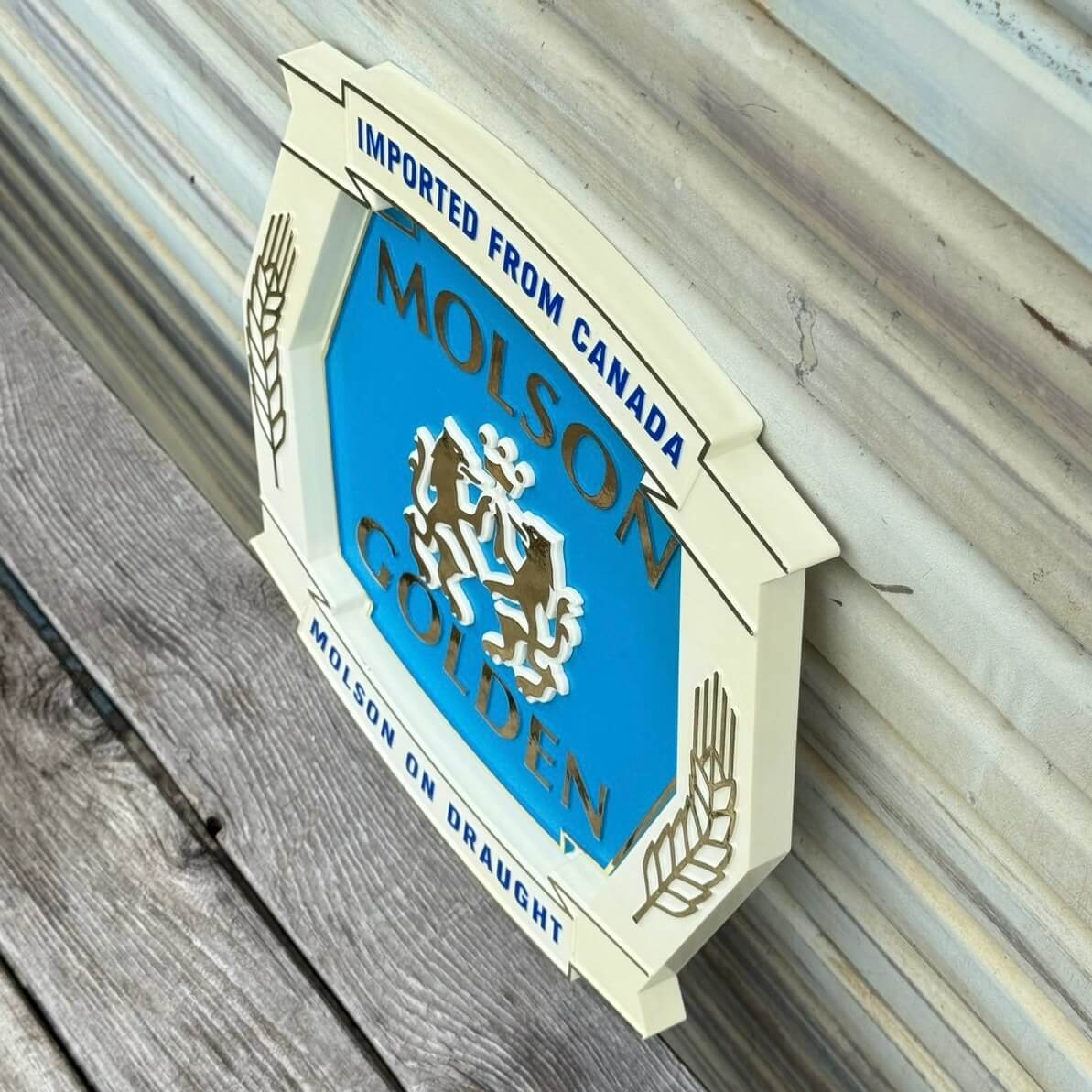 【1980年代】ビンテージ 看板 アメリカン雑貨 店舗什器 MOLSON GOLDEN #2805