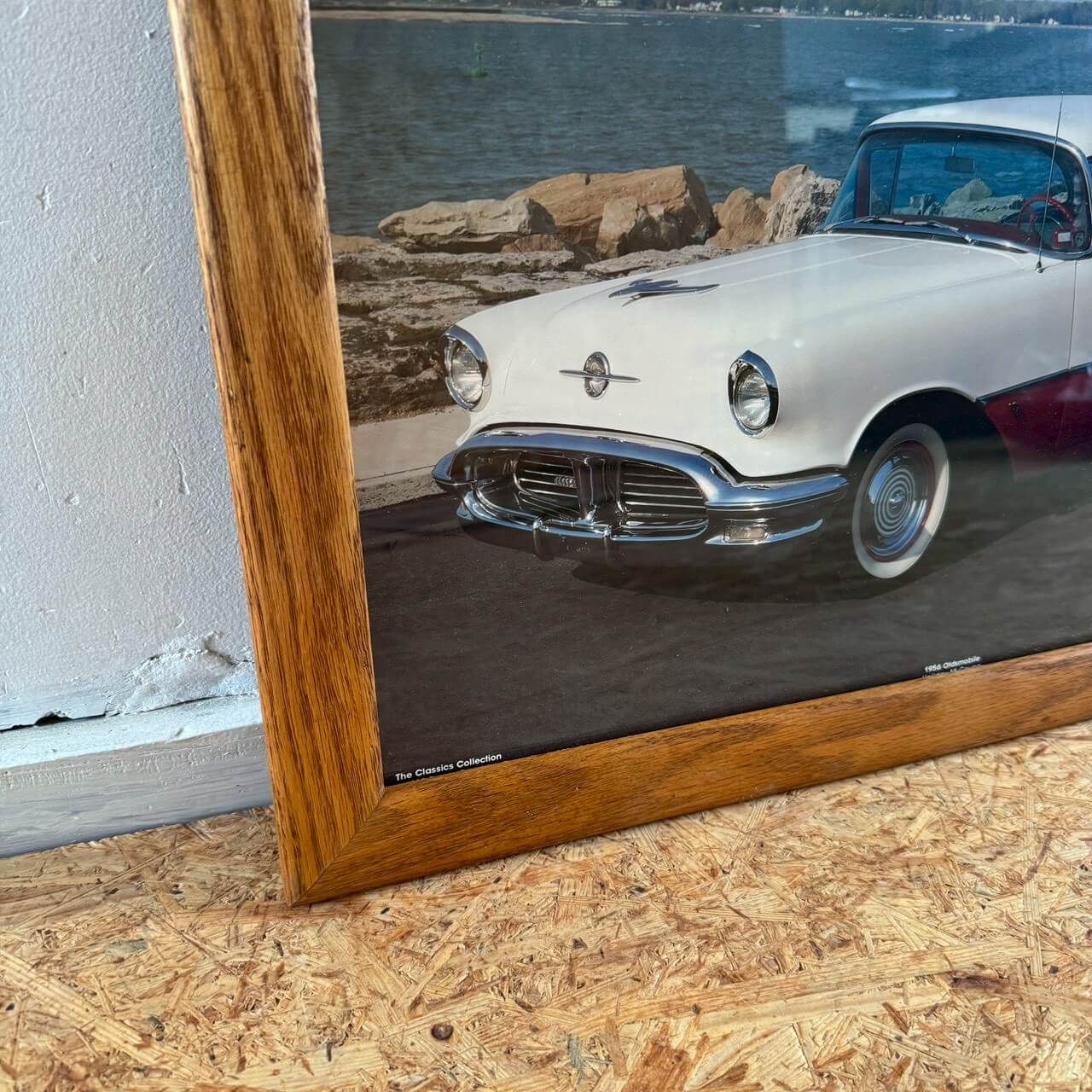 【1990年代】ビンテージ 1950s オールズモビル 額装アート アメ車 アメリカン雑貨 壁掛け #2512