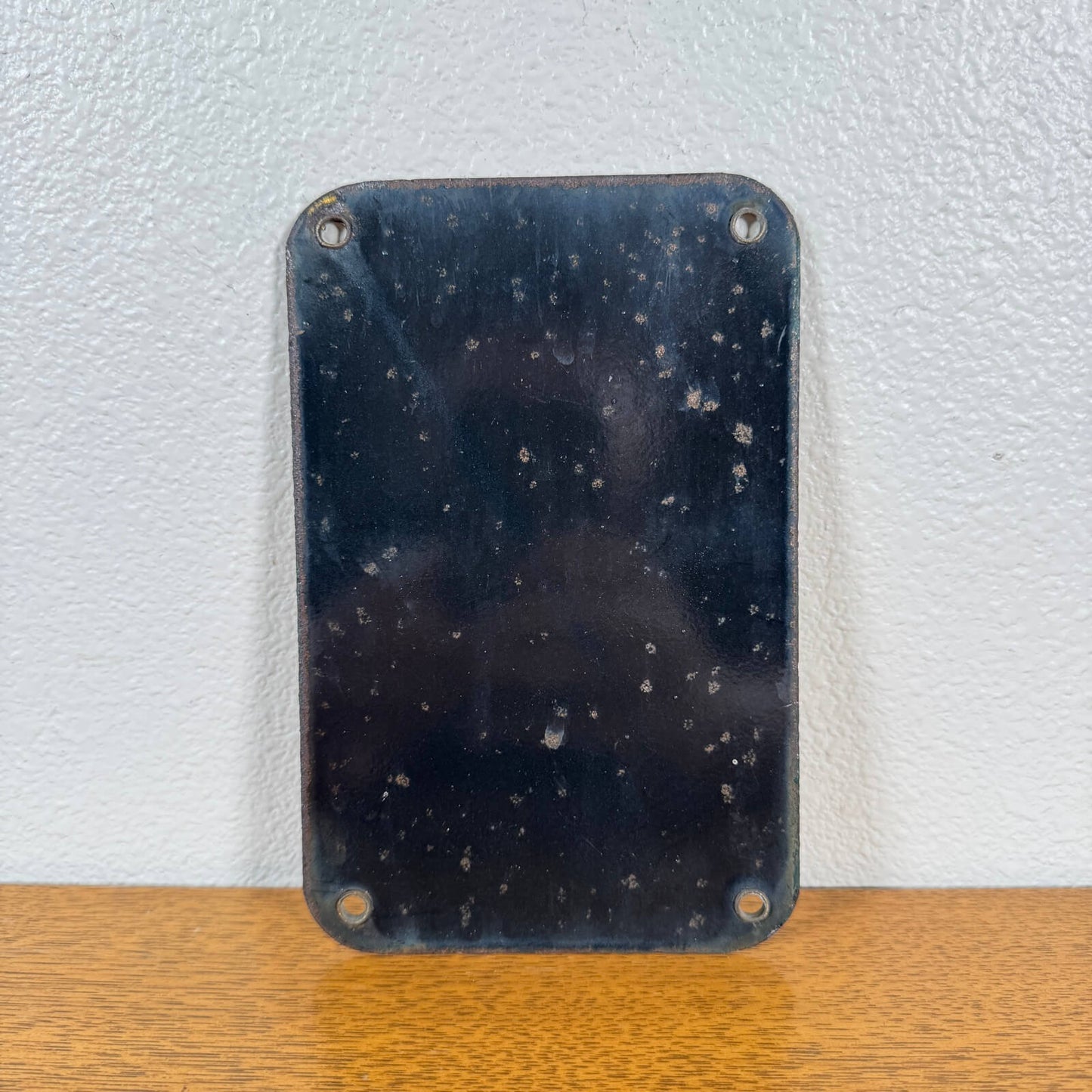 #1641【1960～70年代】ビンテージ PUSH BUTTON ホーロー製サイン / 道路標識 ウォールデコ インテリア  アメリカ