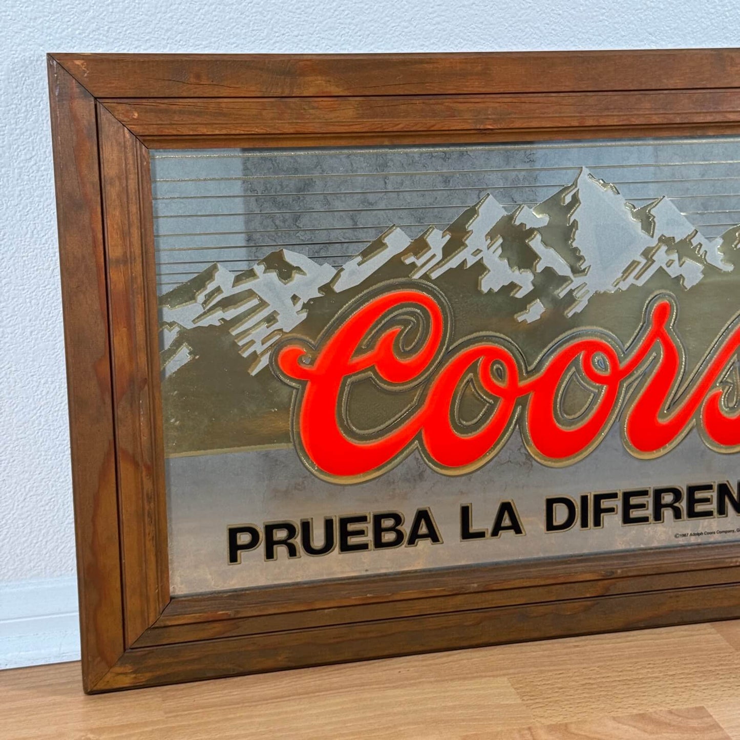 #1938【1987年製】ビンテージ Coors（クアーズ） パブミラー / ウォールデコ アメリカ
