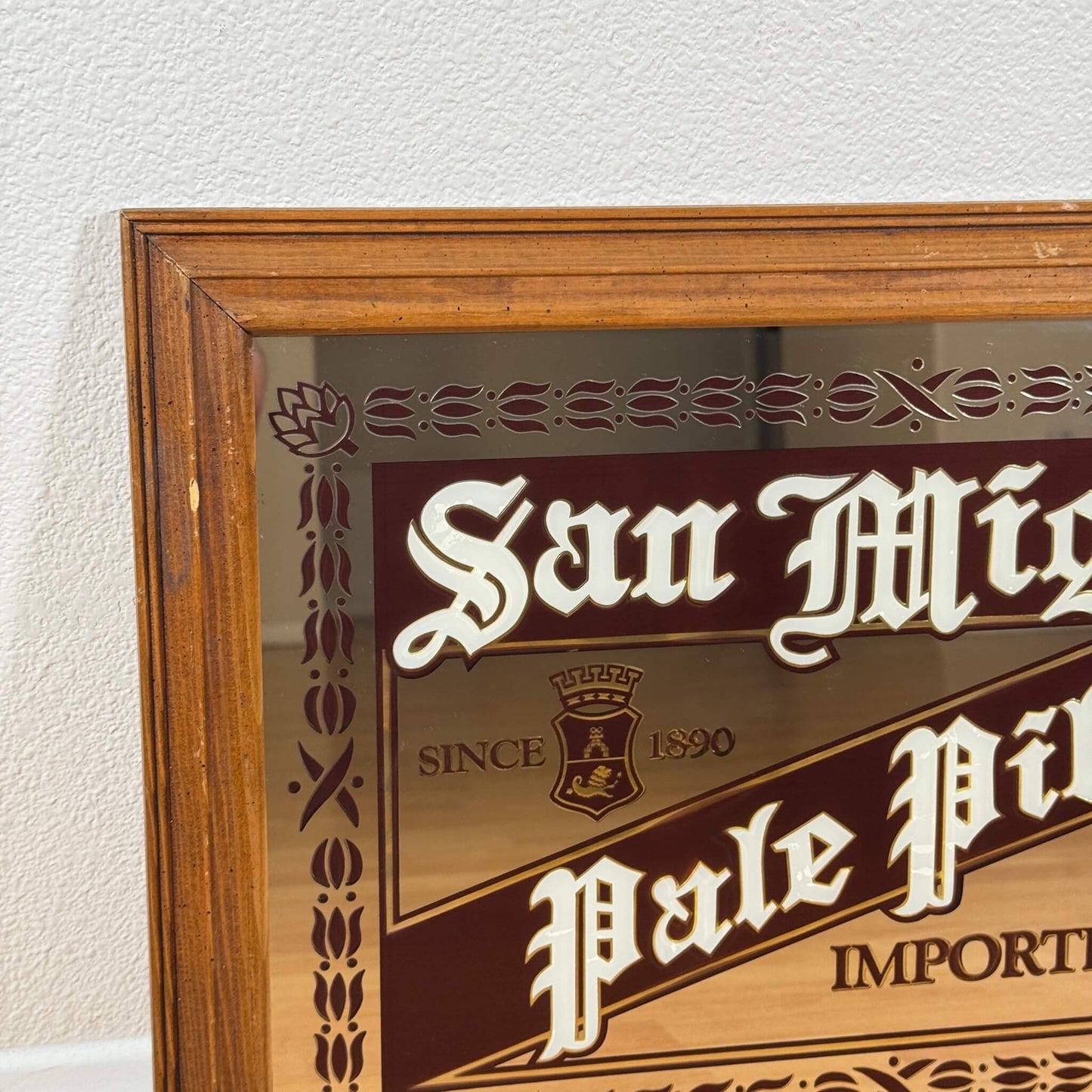 #1881 【1980年代】ビンテージ サンミゲル パブミラー / ウォールデコ アメリカ