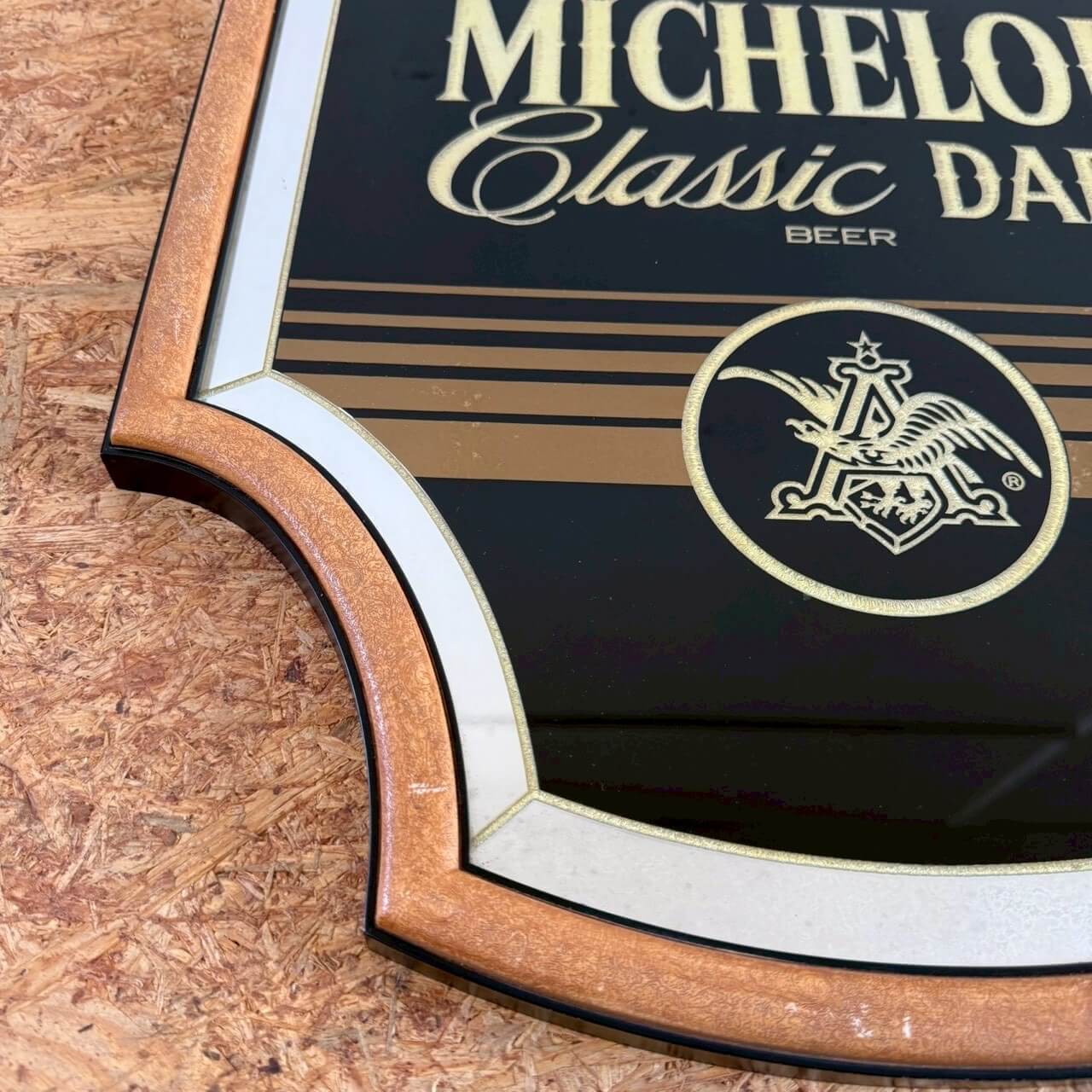 【1990年代】ビンテージ MICHELOB パブミラー ミケロブ アメリカン雑貨 壁掛け 鏡 #2485