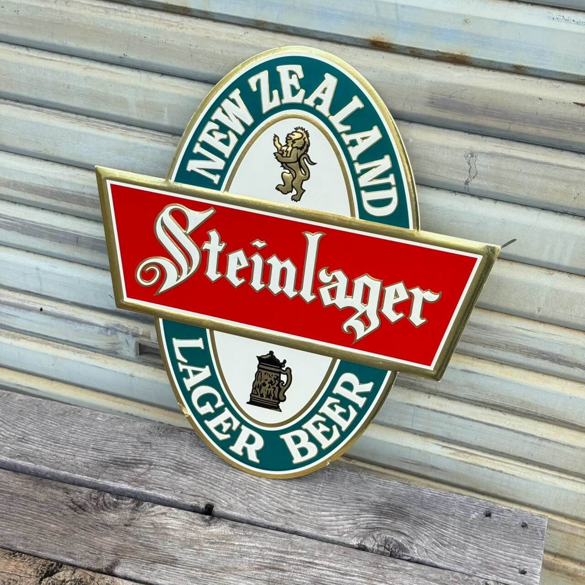 【ビンテージ】パブサイン アメリカン雑貨 店舗什器 STEINLAGER #2807-1