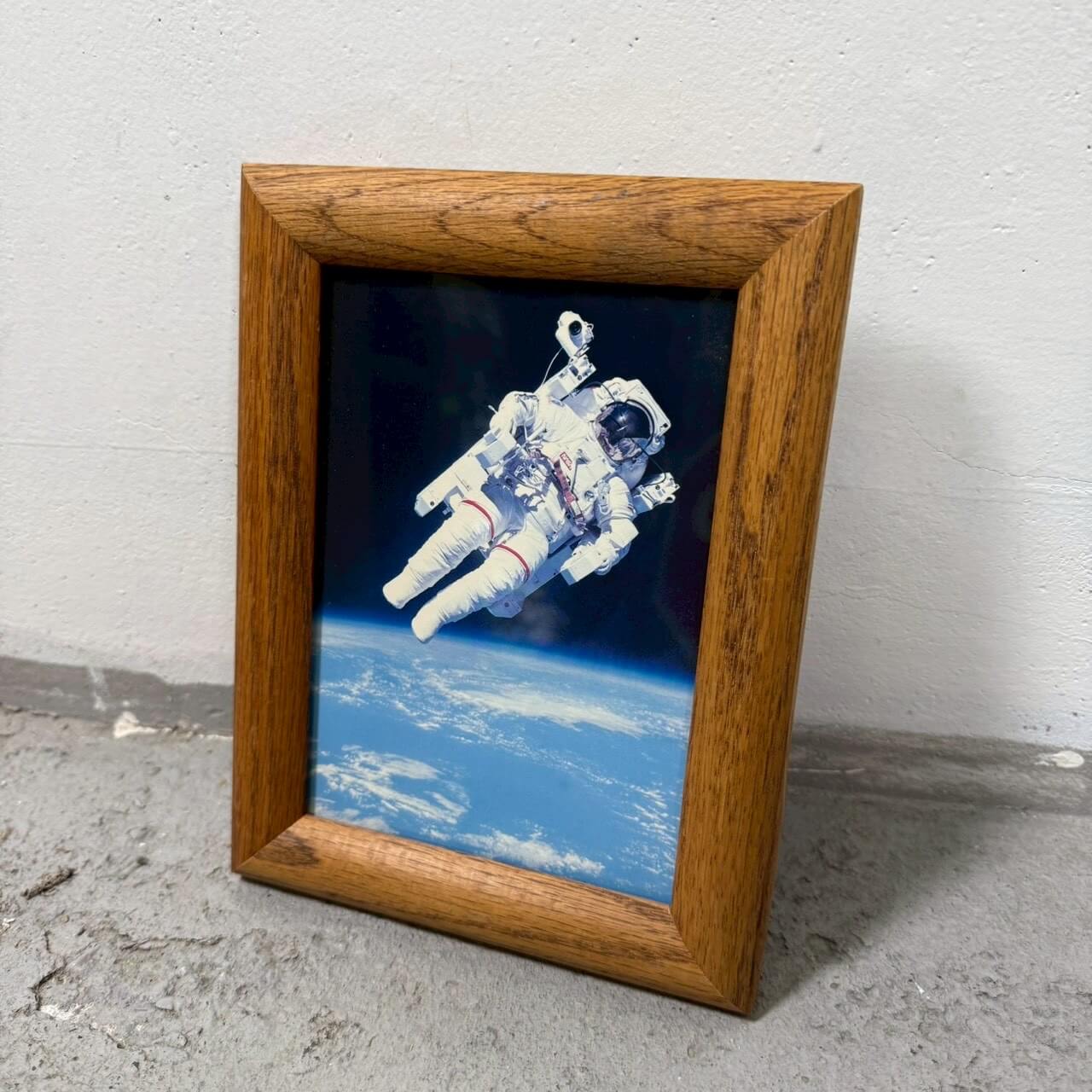 【1980-90年代】ビンテージ NASA 宇宙飛行士 フォトフレーム / ウォールデコ アメリカ #2356