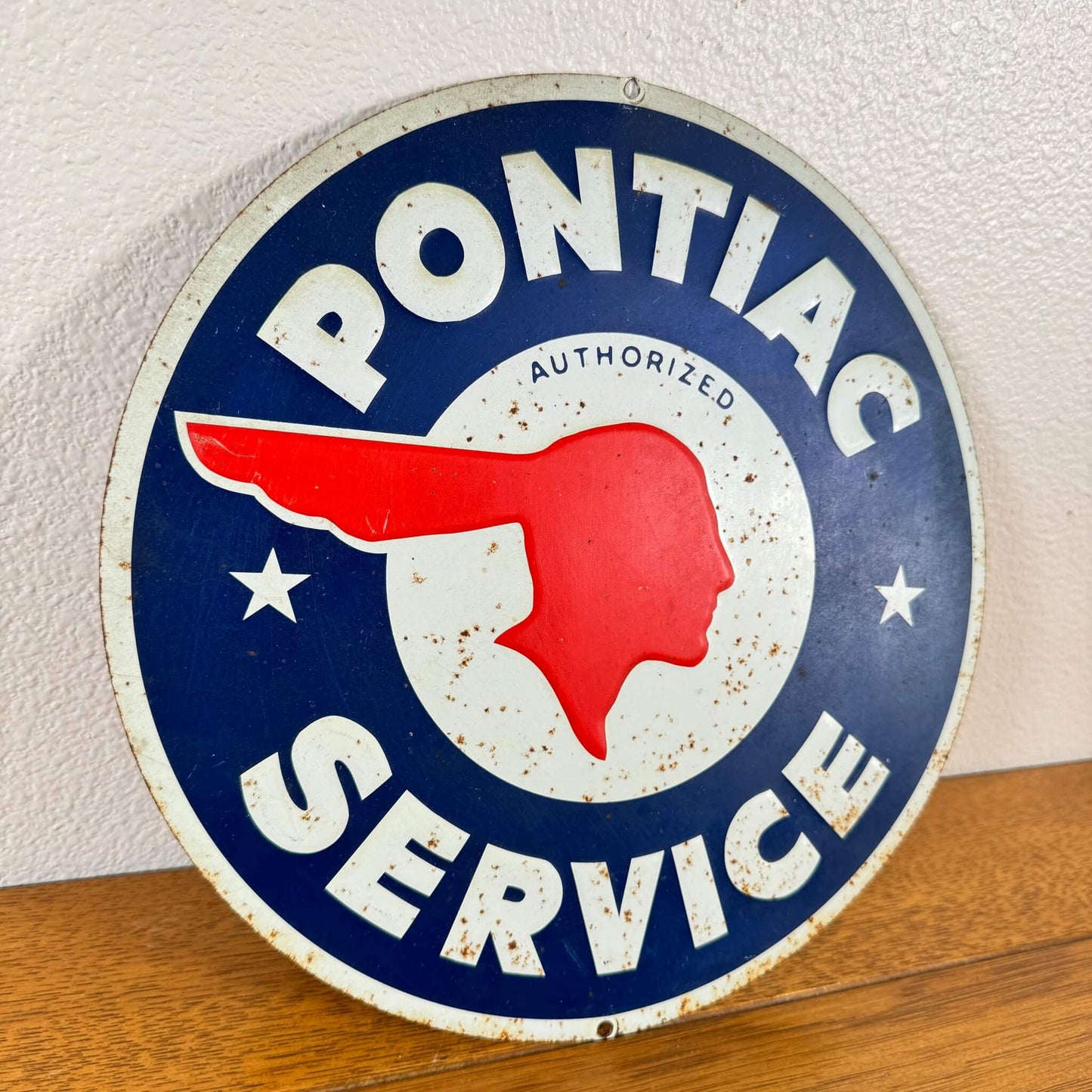 #1277 【1990年代】ビンテージ PONTIAC 看板 / ウォールデコ インテリア アメリカ