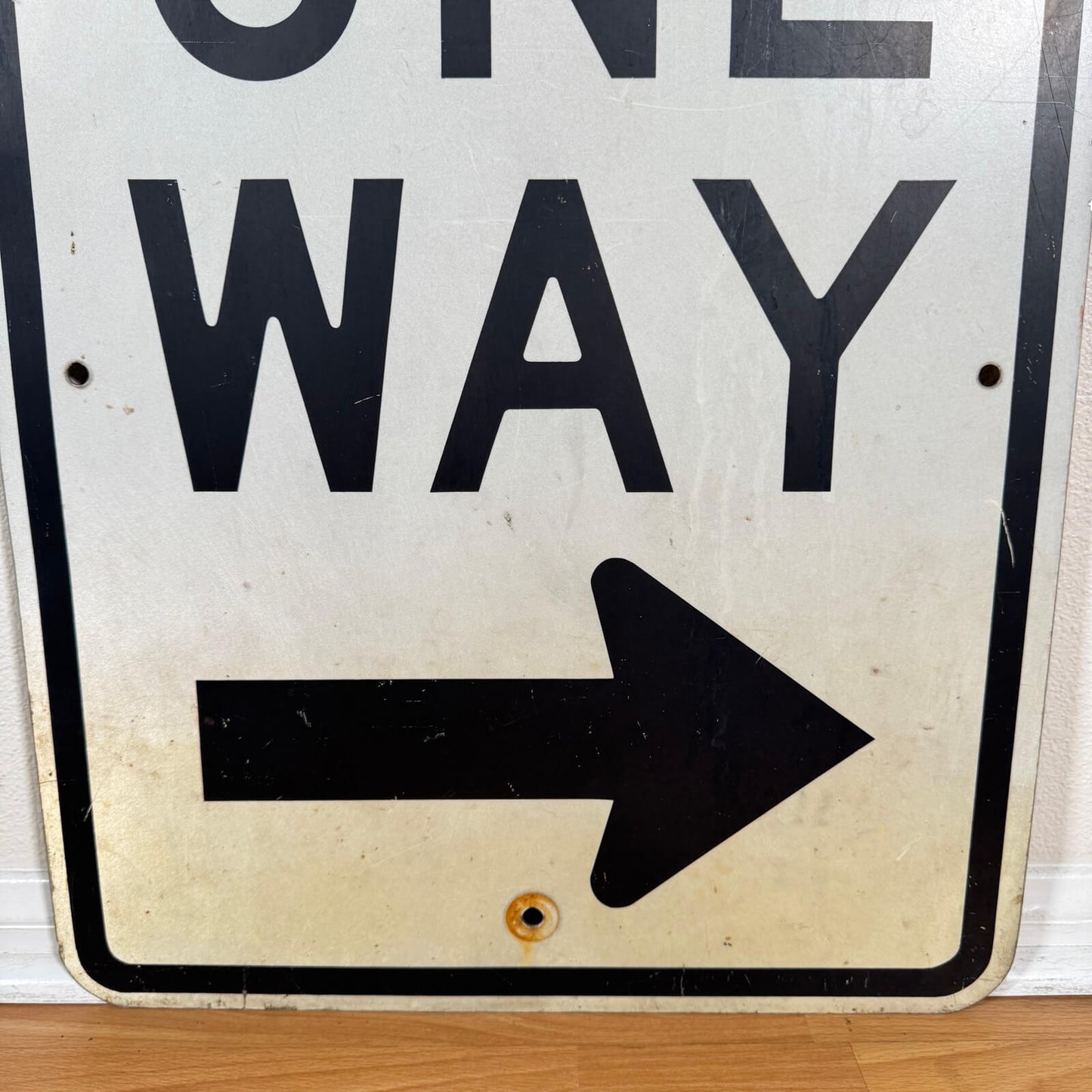 #1904 ビンテージ  ONE WAY サイン 道路標識 看板 インテリア