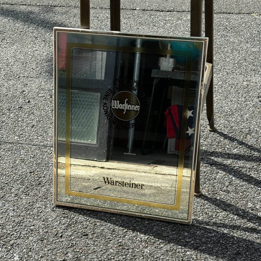 【1980-90年代】ビンテージ パブミラー アメリカン雑貨 店舗什器 Warsteiner Beer #2850