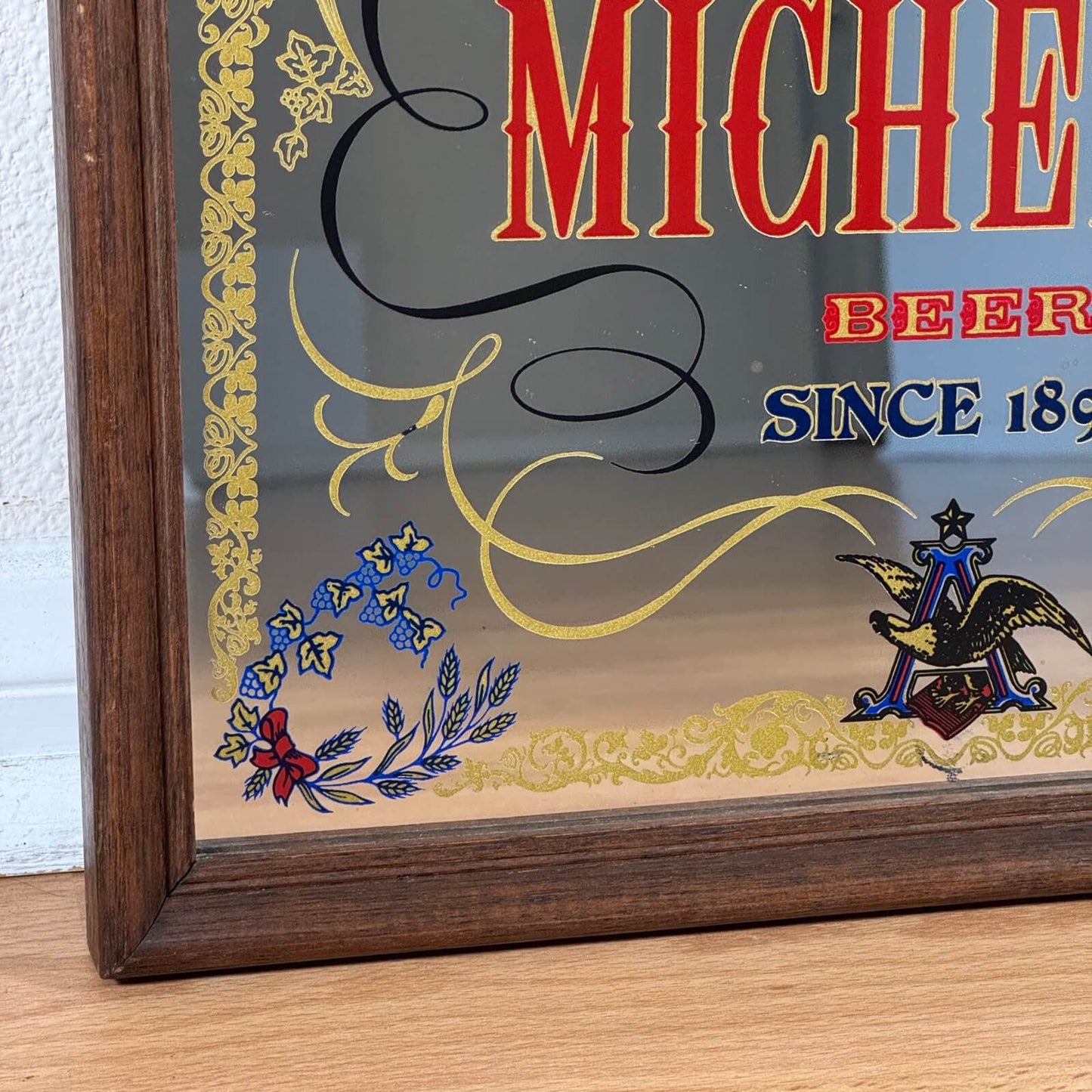 #1960 ビンテージ MICHELOB パブミラー インテリア ディスプレイ