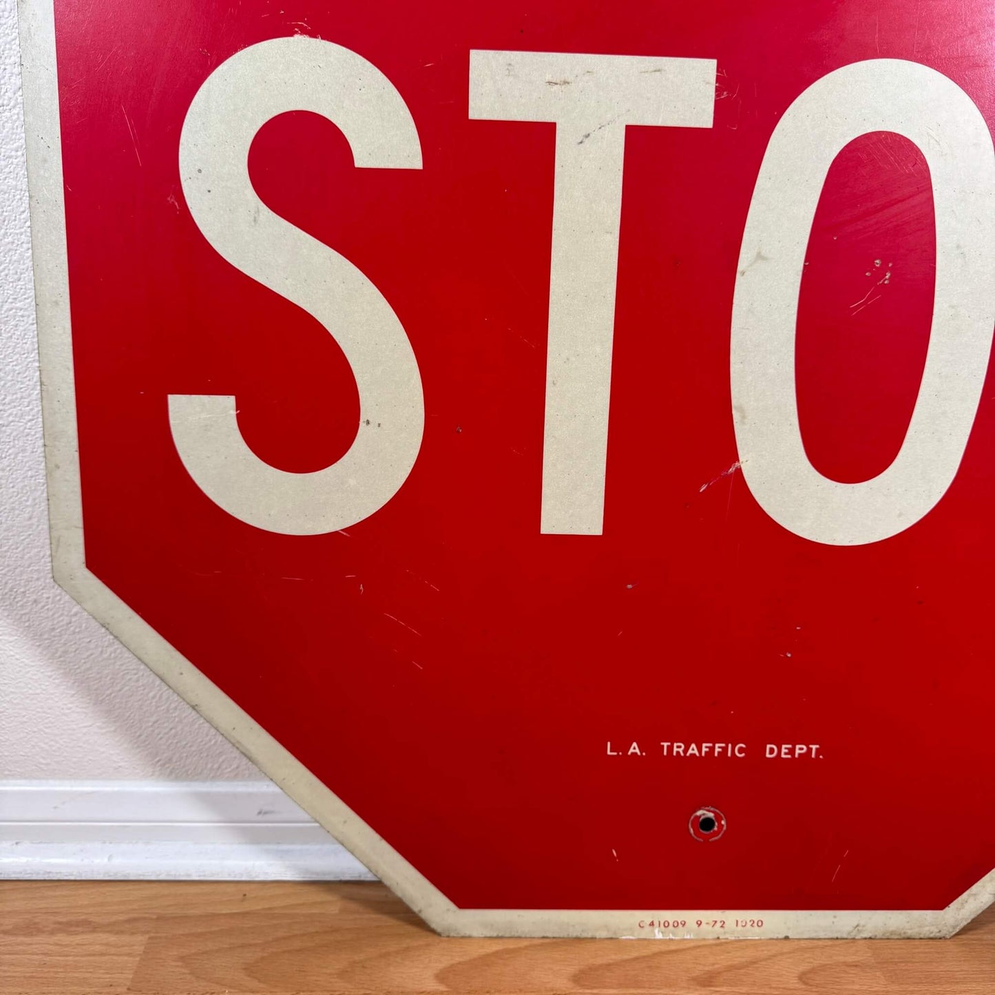 #1909【1970年代】ビンテージ STOP ロードサイン / 看板 道路標識 アメリカ