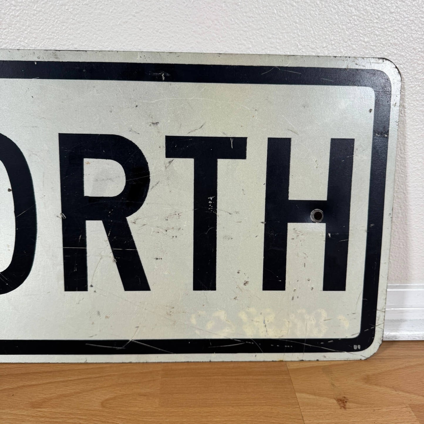 #1917【1980-90年代】ビンテージ ROAD SIGN “NORTH” 道路標識 / ロードサイン ガレージインテリア アメリカ