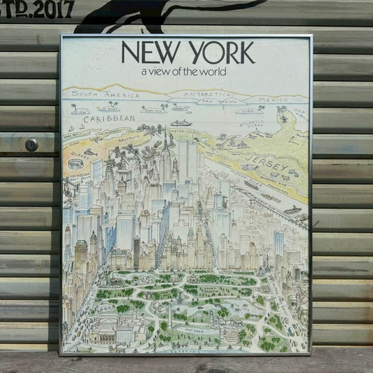 【1970-80年代】ビンテージ アートポスター アメリカン雑貨 店舗什器 ニューヨーク ウォールデコ #2493