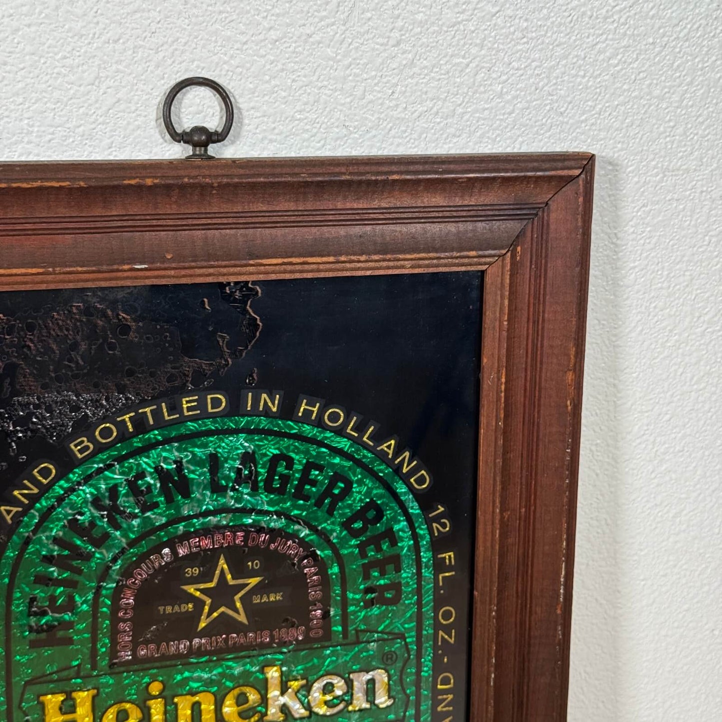 #1947 ビンテージ パブミラー Heineken ハイネケン ウォールデコ