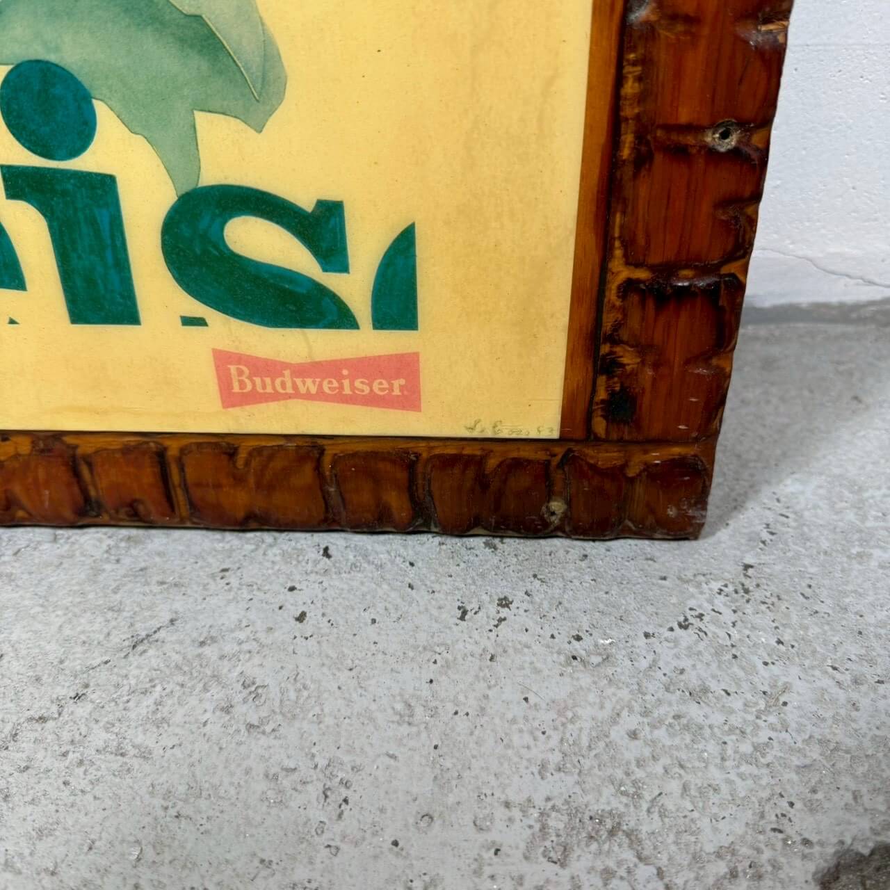 #2428【1980年代】ビンテージ Budweiser “THIS BUD’S FOR YOU” ポスター / ウォールデコ アメリカ