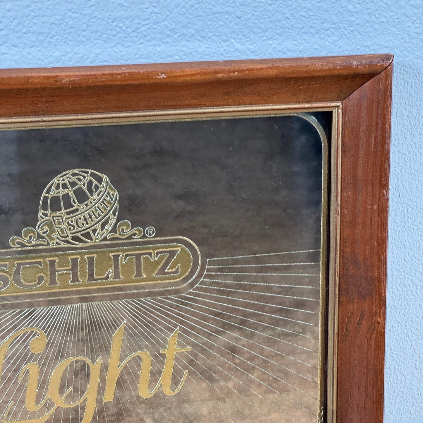 #1927【1979年】ビンテージ SCHLITZ（シュリッツ） パブミラー / ウォールデコ アメリカ