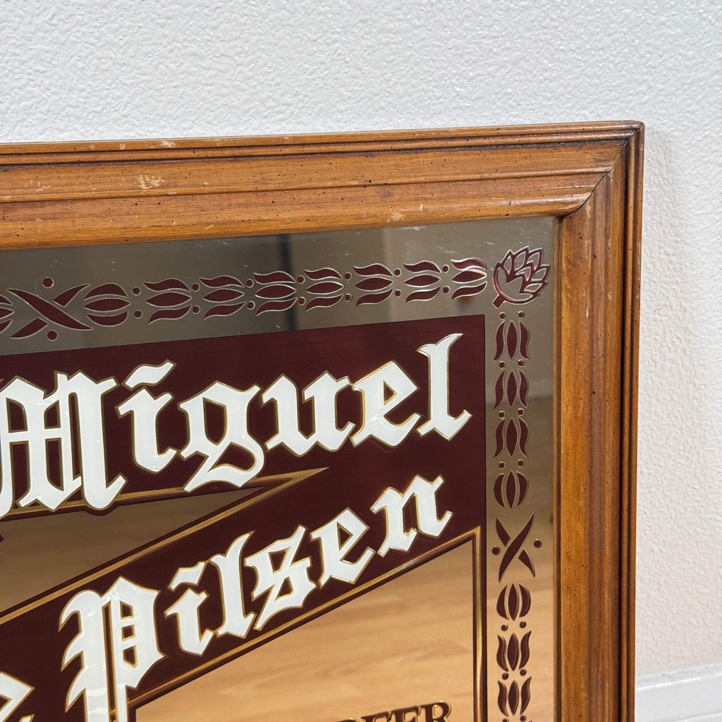 #1881 【1980年代】ビンテージ サンミゲル パブミラー / ウォールデコ アメリカ