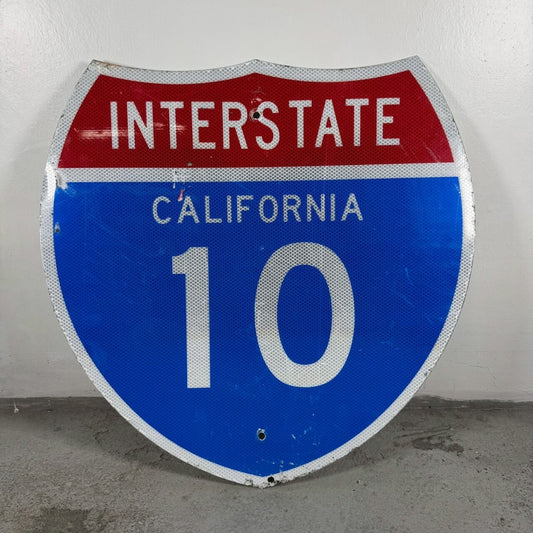 #1396【2000年代】カリフォルニア州 INTERSTATE 10 ロードサイン / ハイウェイ標識 アメリカ