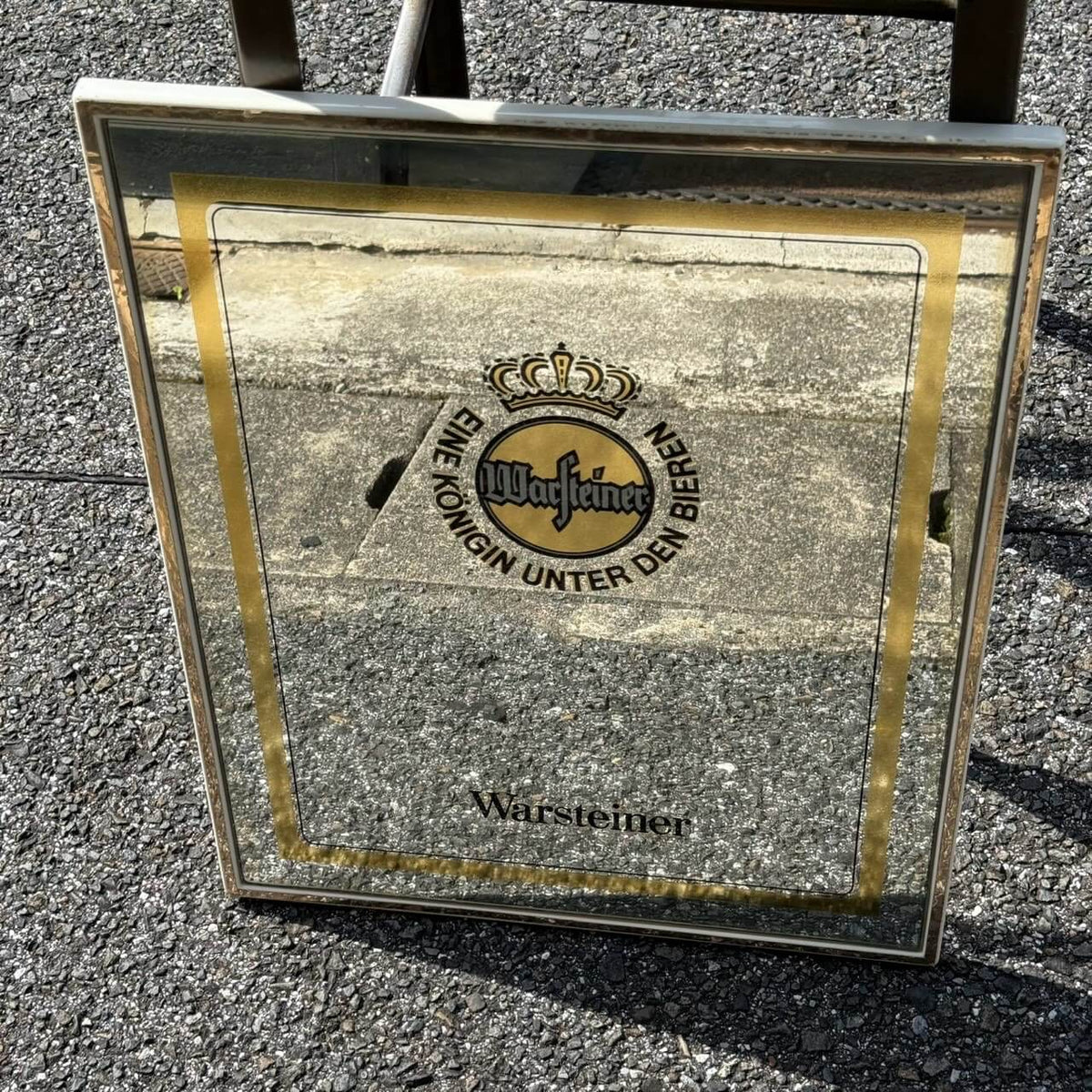 【1980-90年代】ビンテージ パブミラー アメリカン雑貨 店舗什器 Warsteiner Beer #2850