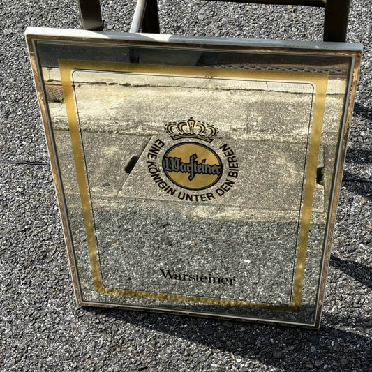 【1980-90年代】ビンテージ パブミラー アメリカン雑貨 店舗什器 Warsteiner Beer #2850